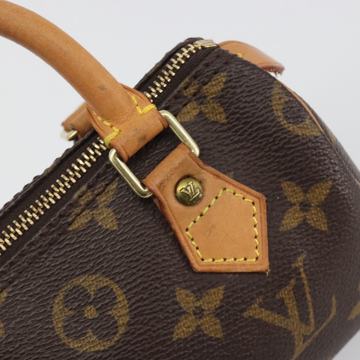 LOUIS VUITTON Monogram Mini Speedy Hand Bag M41534 LV Auth 195150A
