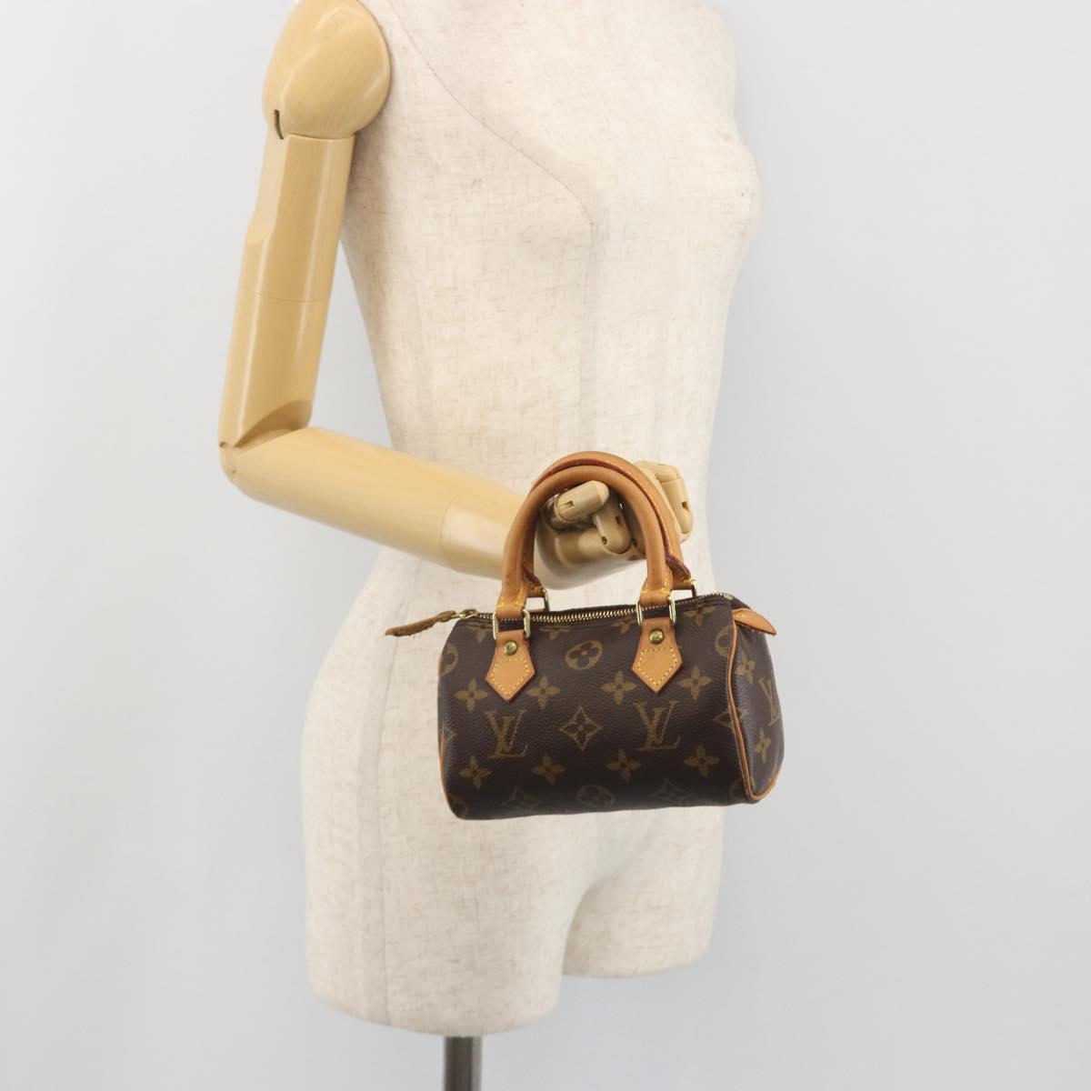 LOUIS VUITTON Monogram Mini Speedy Hand Bag M41534 LV Auth 195150A