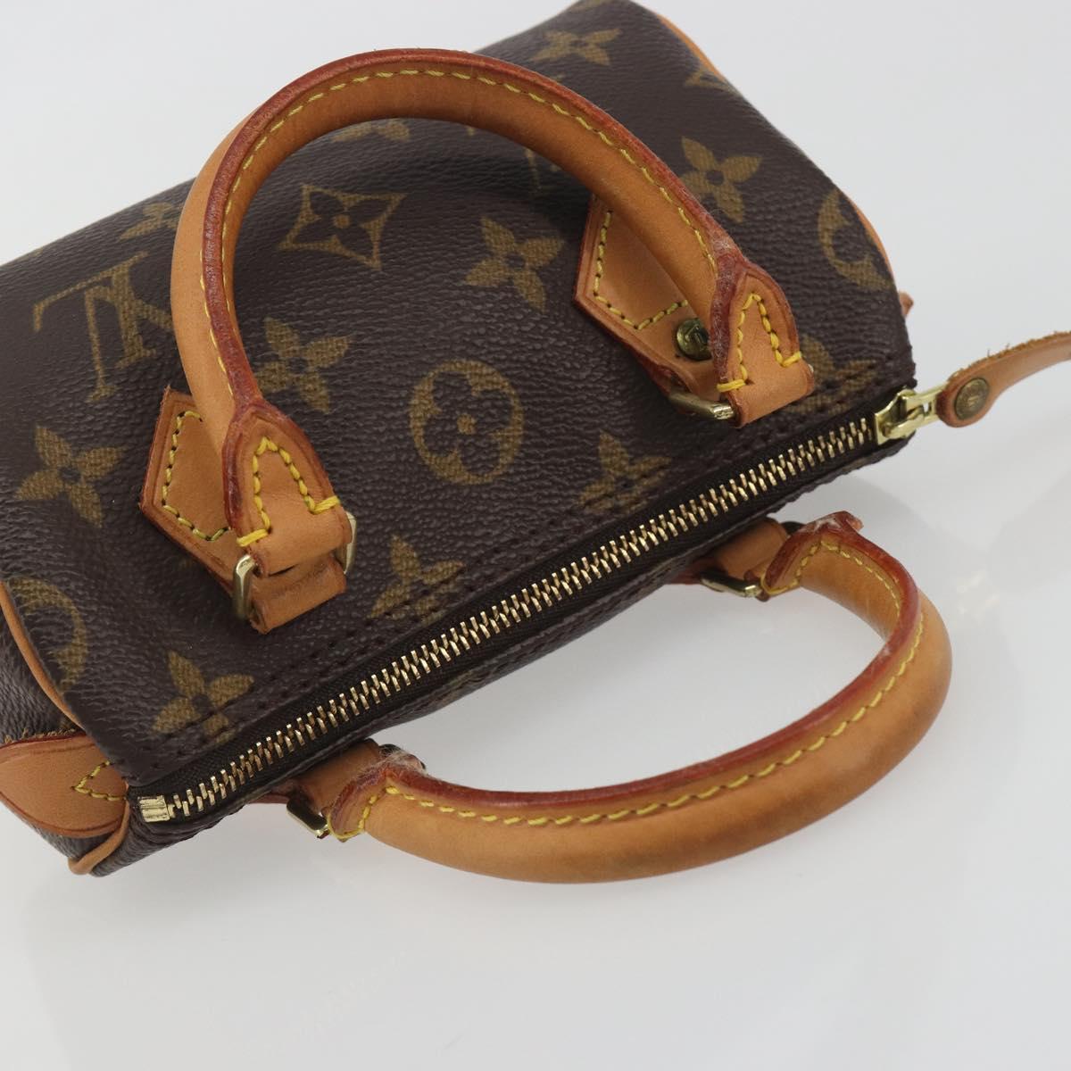 LOUIS VUITTON Monogram Mini Speedy Hand Bag M41534 LV Auth 195150A