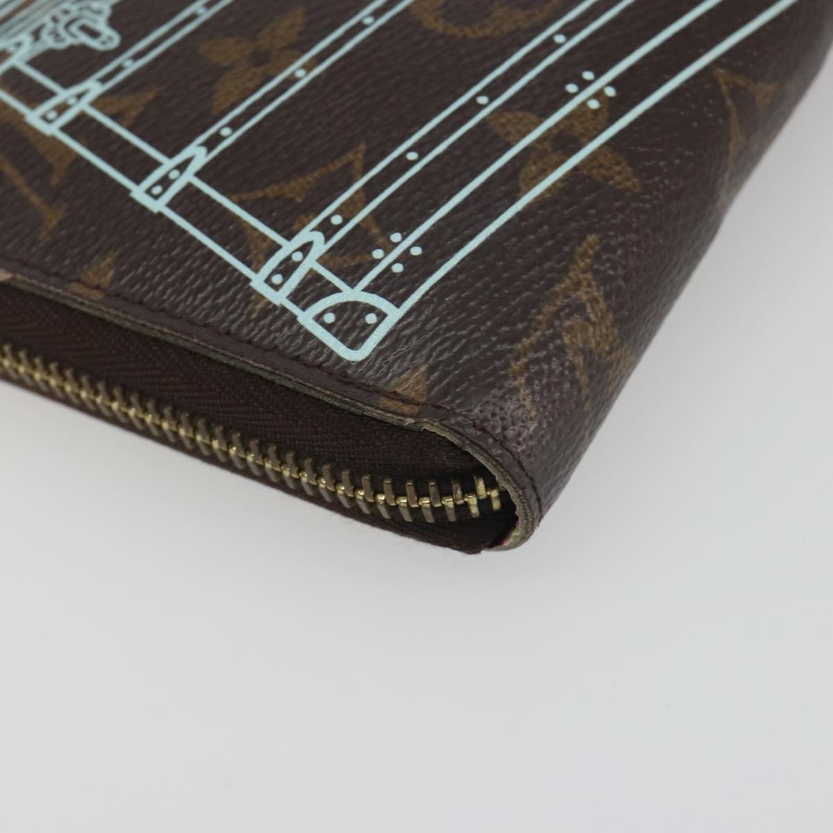 LOUIS VUITTON Monogram Trunk Pattern Zippy Long Wallet M58507 LV Auth 195151A