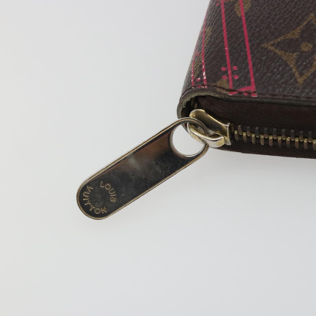 LOUIS VUITTON Monogram Trunk Pattern Zippy Long Wallet M58507 LV Auth 195151A