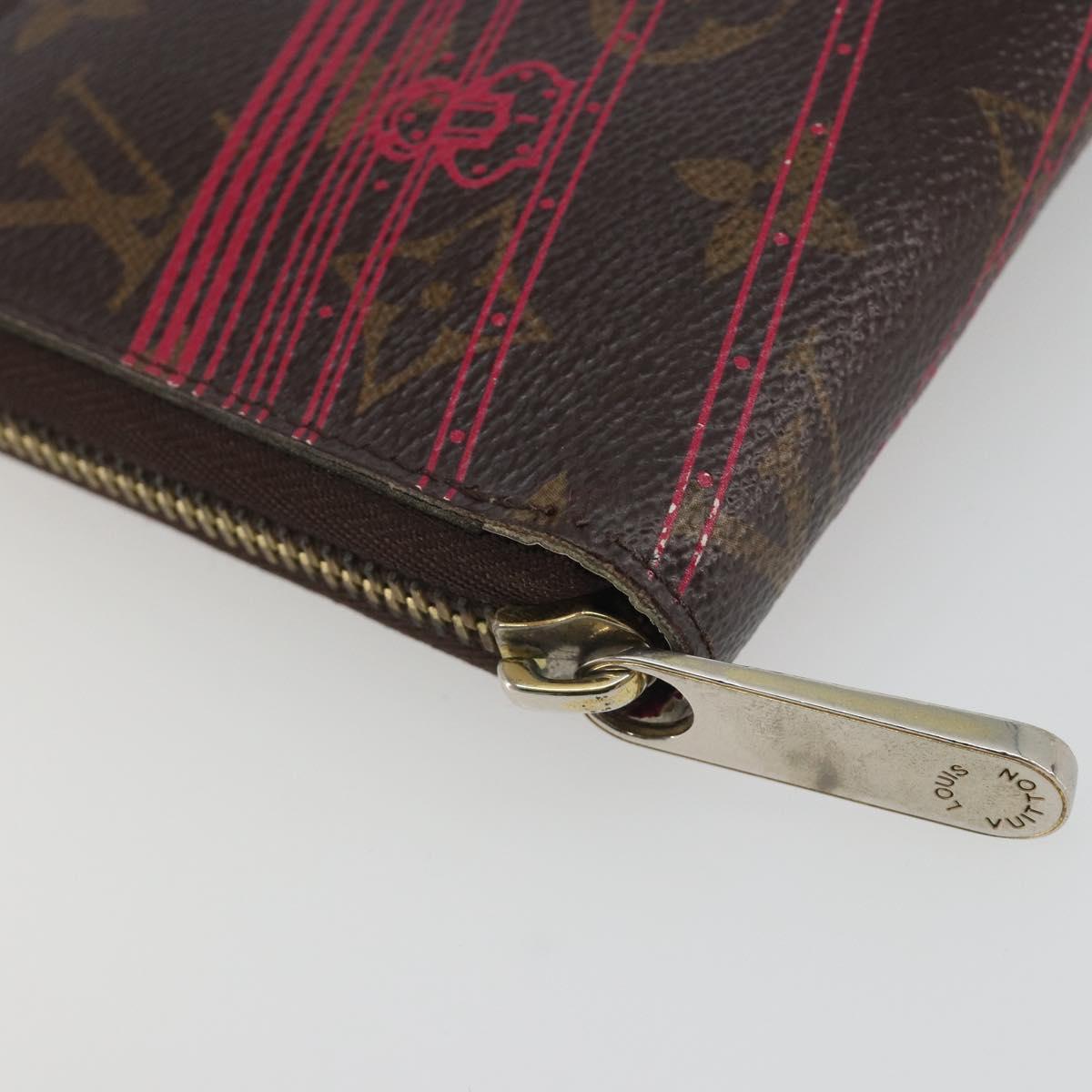 LOUIS VUITTON Monogram Trunk Pattern Zippy Long Wallet M58507 LV Auth 195151A