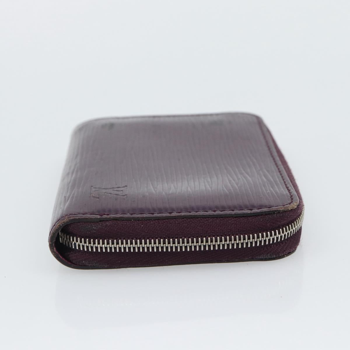 LOUIS VUITTON Epi Zippy Coin Purse Cassis M6015K LV Auth 195152