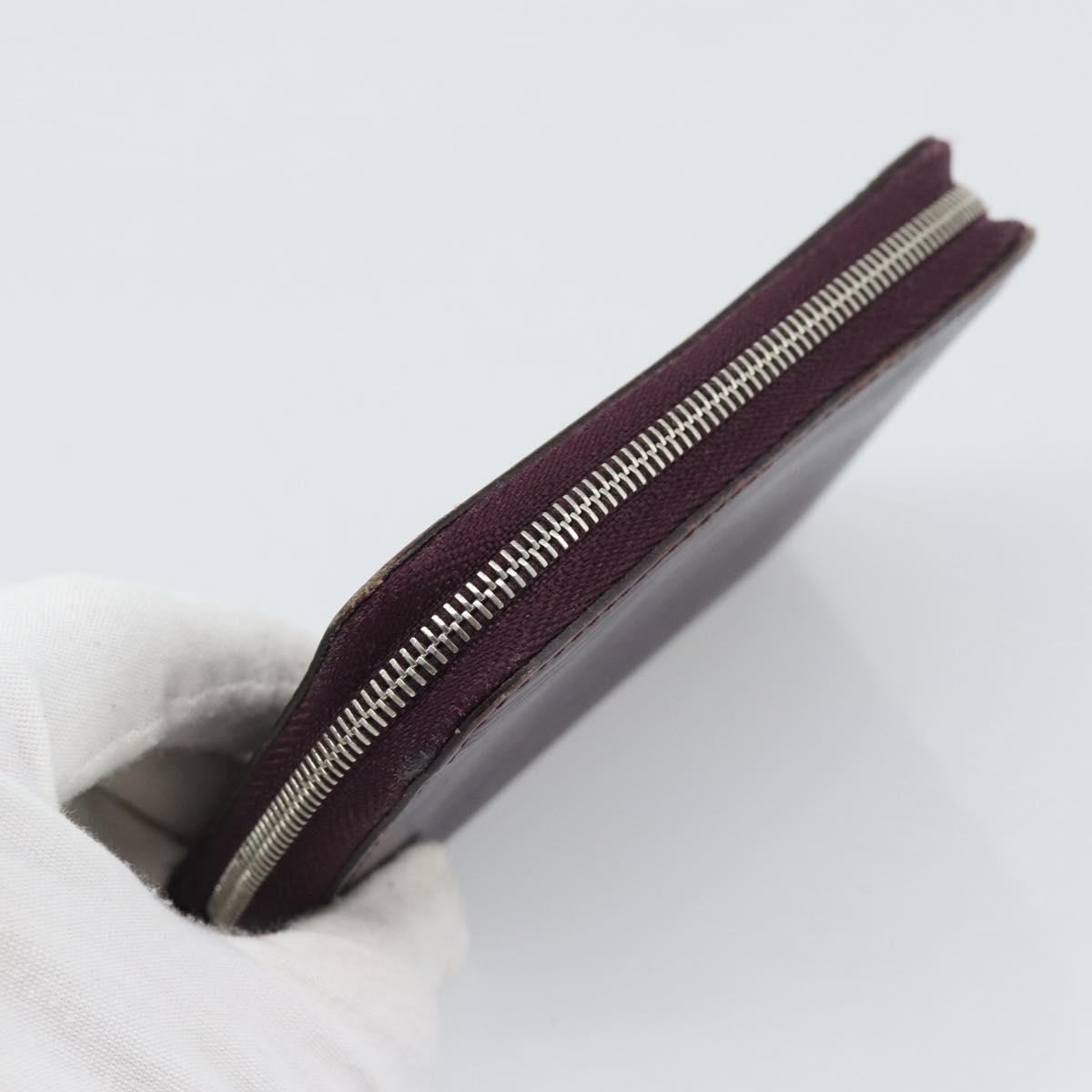 LOUIS VUITTON Epi Zippy Coin Purse Cassis M6015K LV Auth 195152