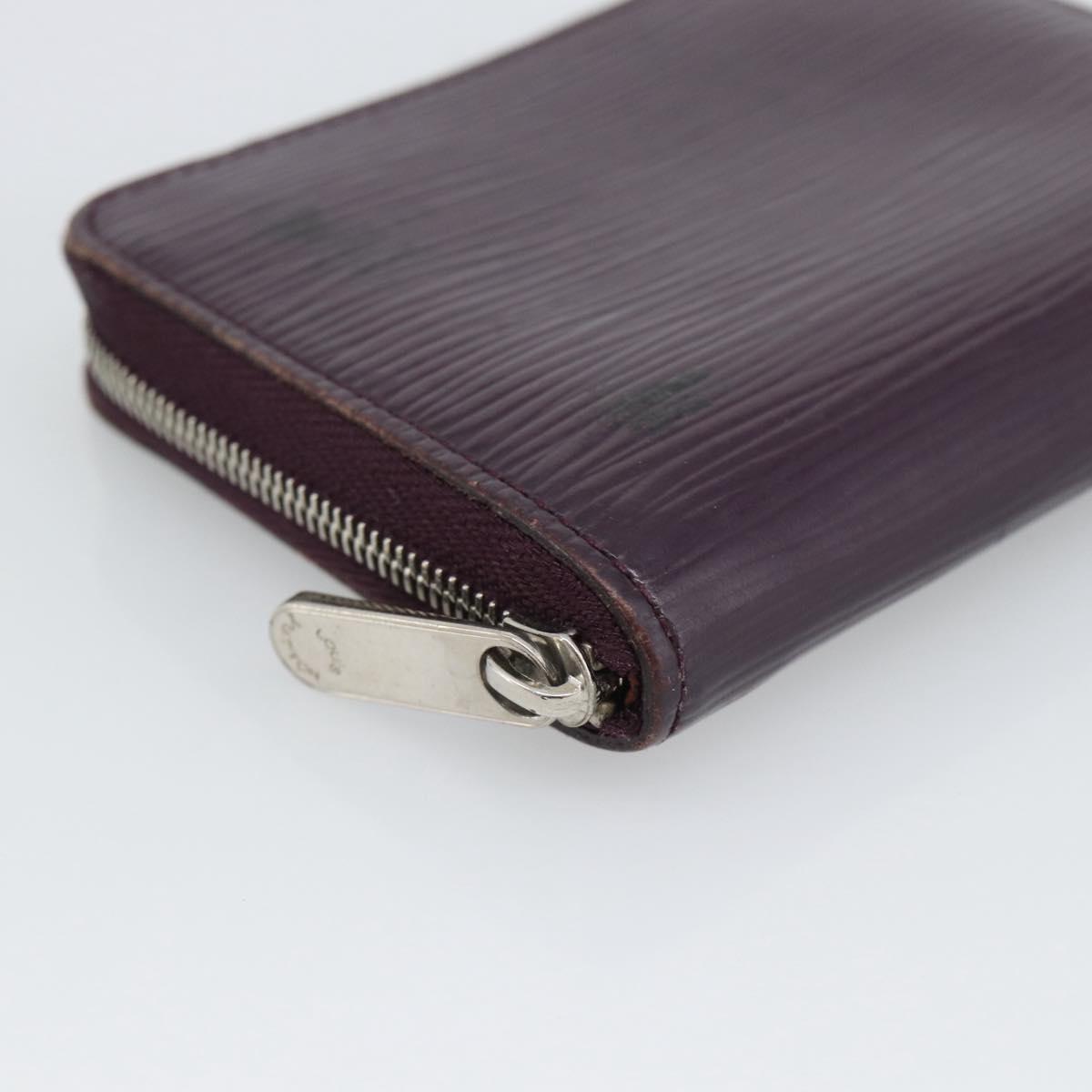 LOUIS VUITTON Epi Zippy Coin Purse Cassis M6015K LV Auth 195152