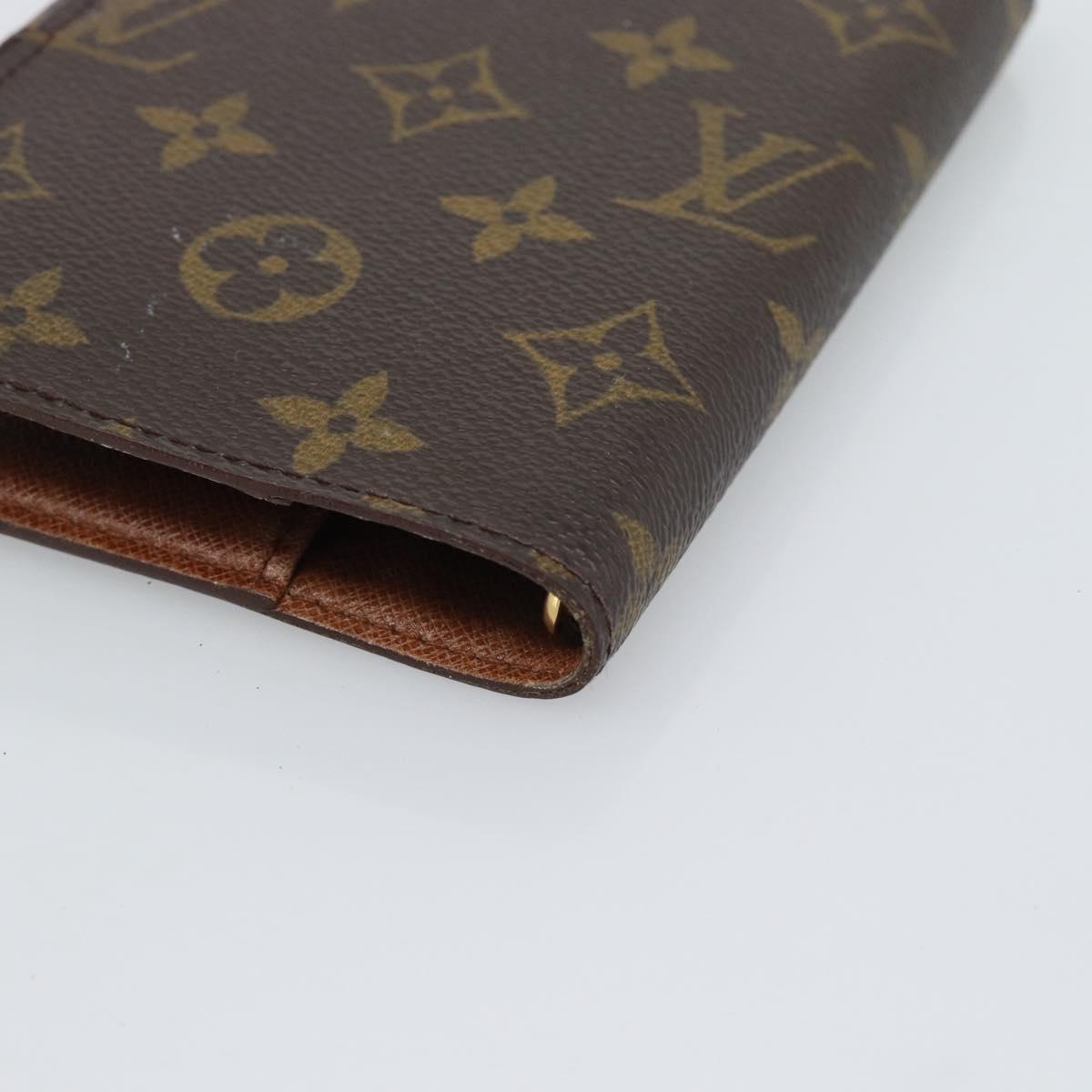 LOUIS VUITTON Monogram Agenda PM Day Planner Cover R20005 LV Auth 195154