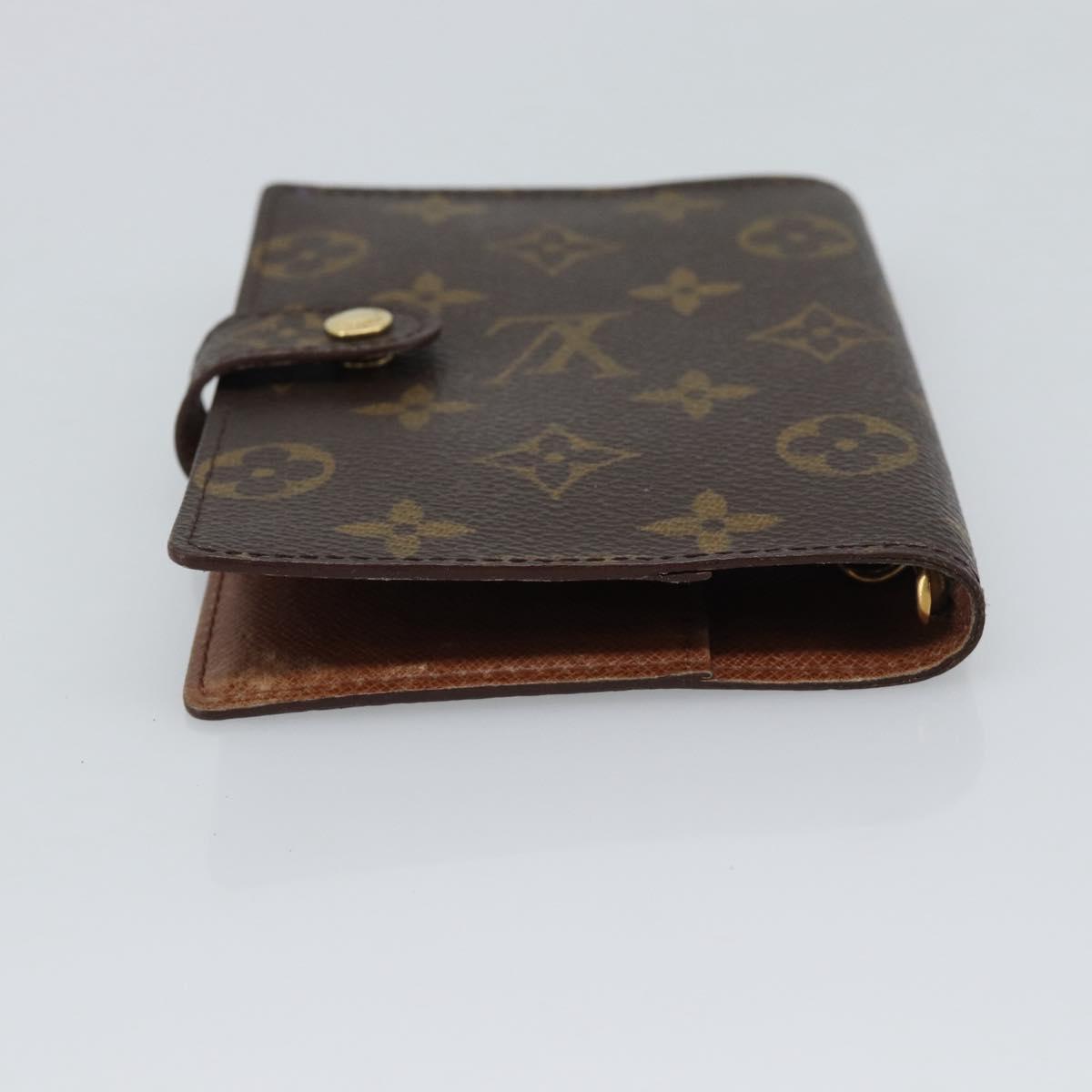 LOUIS VUITTON Monogram Agenda PM Day Planner Cover R20005 LV Auth 195154