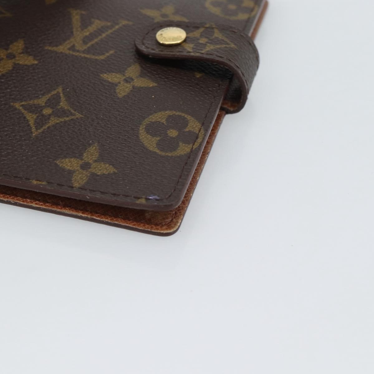 LOUIS VUITTON Monogram Agenda PM Day Planner Cover R20005 LV Auth 195154