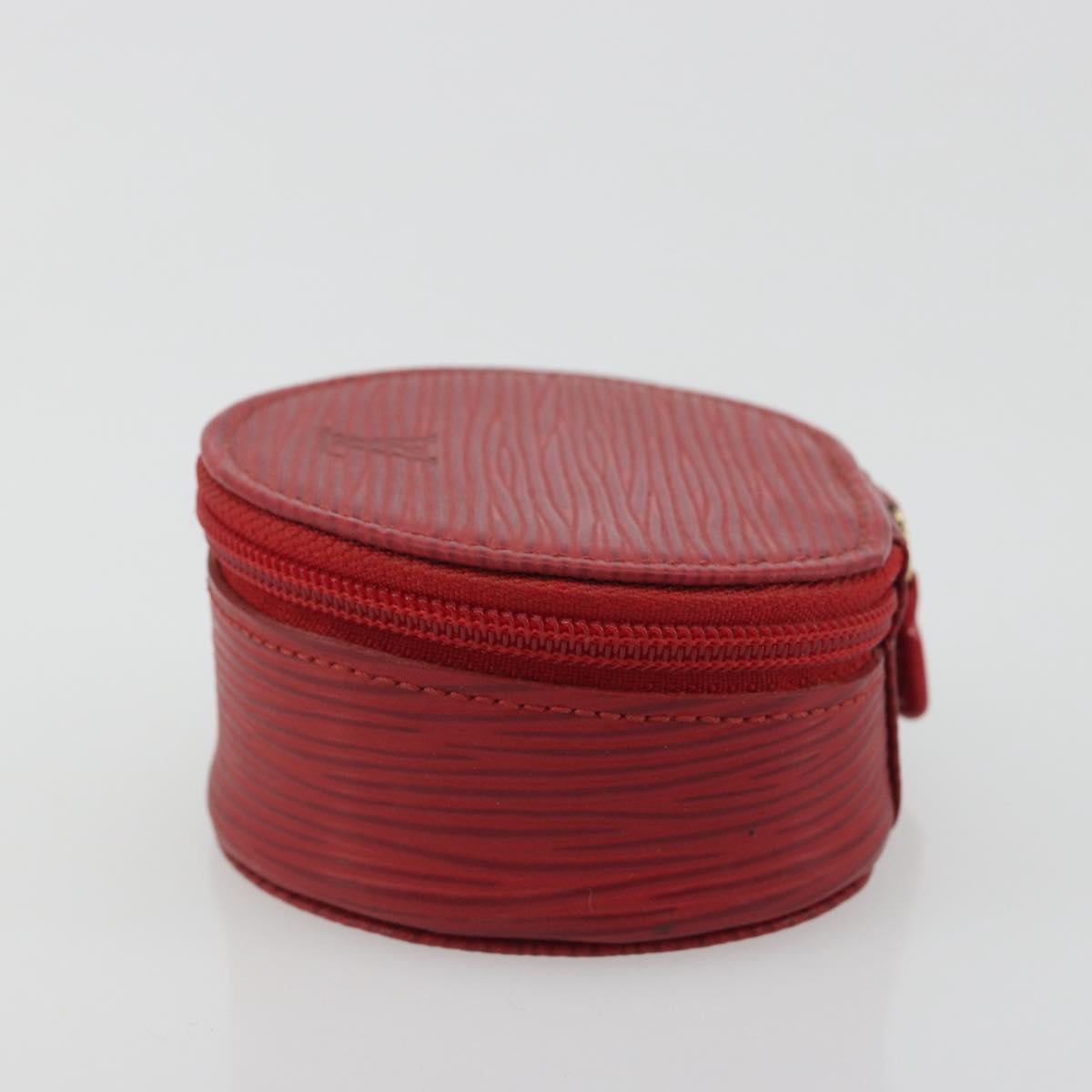 LOUIS VUITTON Epi Ecrin bijou 8 Jewelry Box Red M48227 LV Auth 195155A