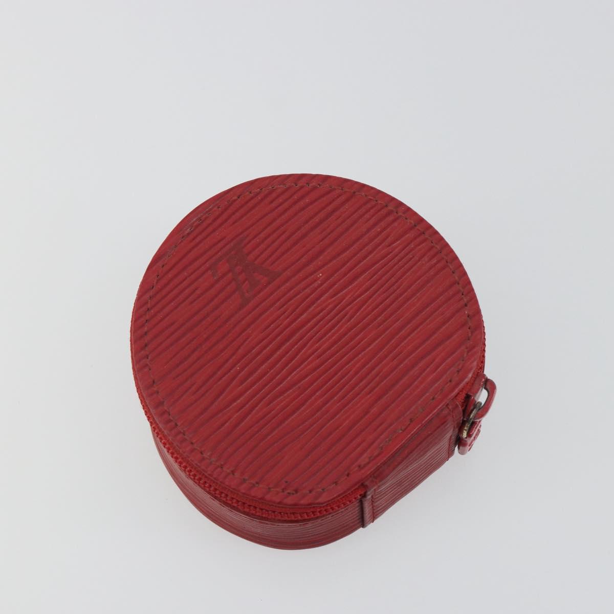 LOUIS VUITTON Epi Ecrin bijou 8 Jewelry Box Red M48227 LV Auth 195155A