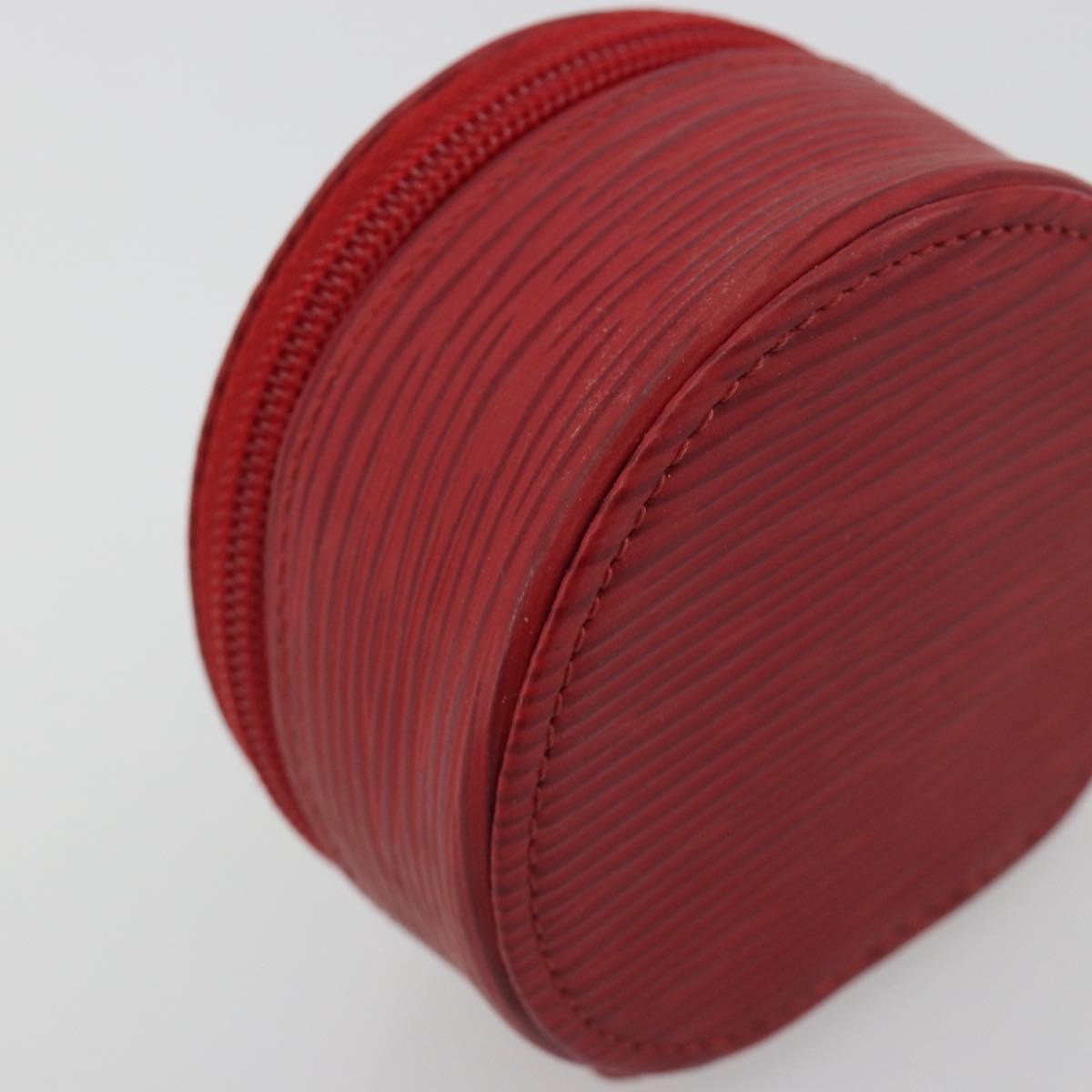 LOUIS VUITTON Epi Ecrin bijou 8 Jewelry Box Red M48227 LV Auth 195155A