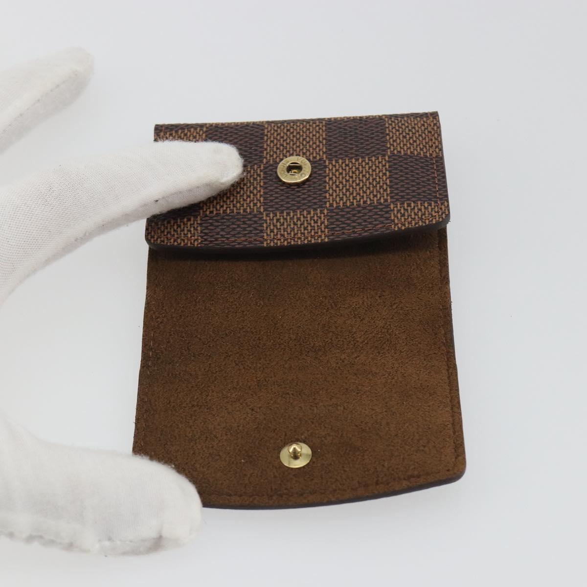 LOUIS VUITTON Damier Ebene Cuff Case LV Auth 195159