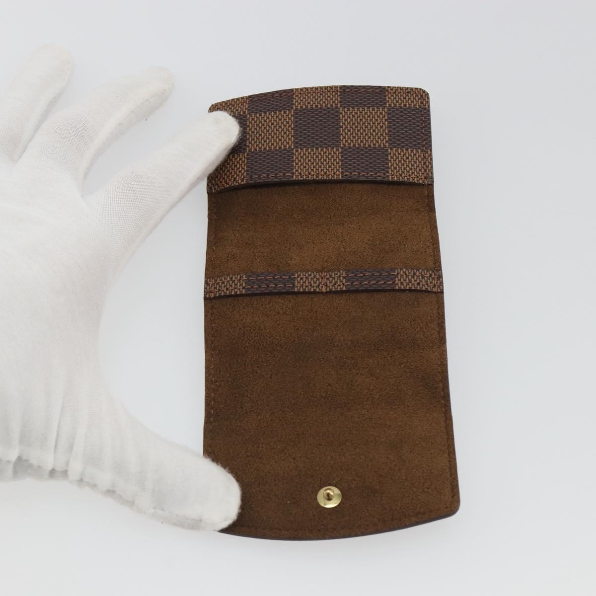 LOUIS VUITTON Damier Ebene Cuff Case LV Auth 195159