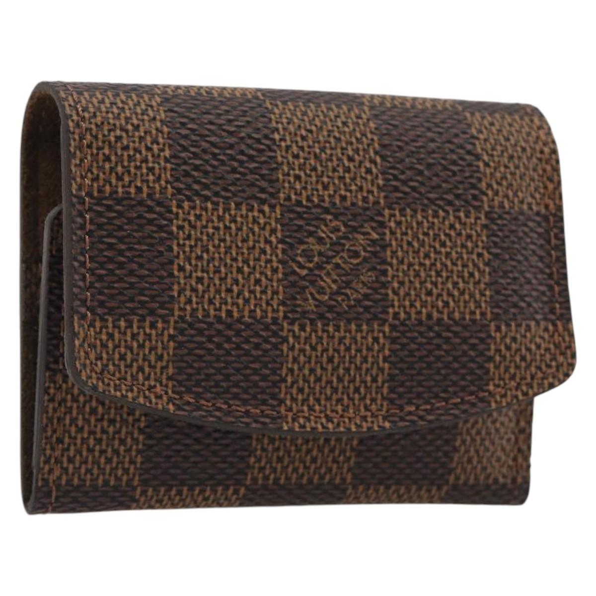 LOUIS VUITTON Damier Ebene Cuff Case LV Auth 195159