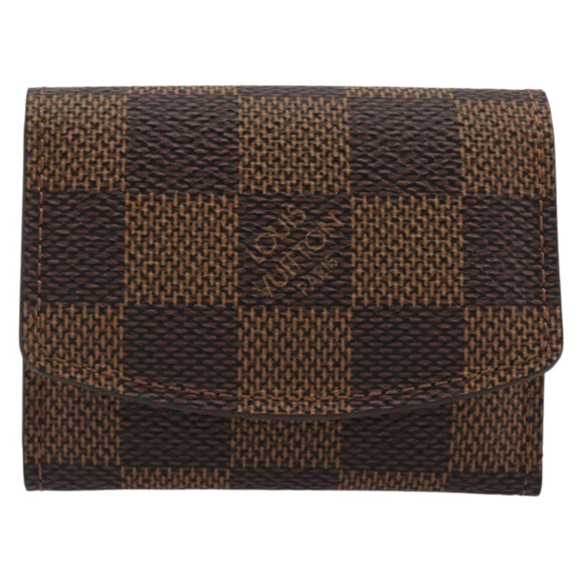LOUIS VUITTON Damier Ebene Cuff Case LV Auth 195159