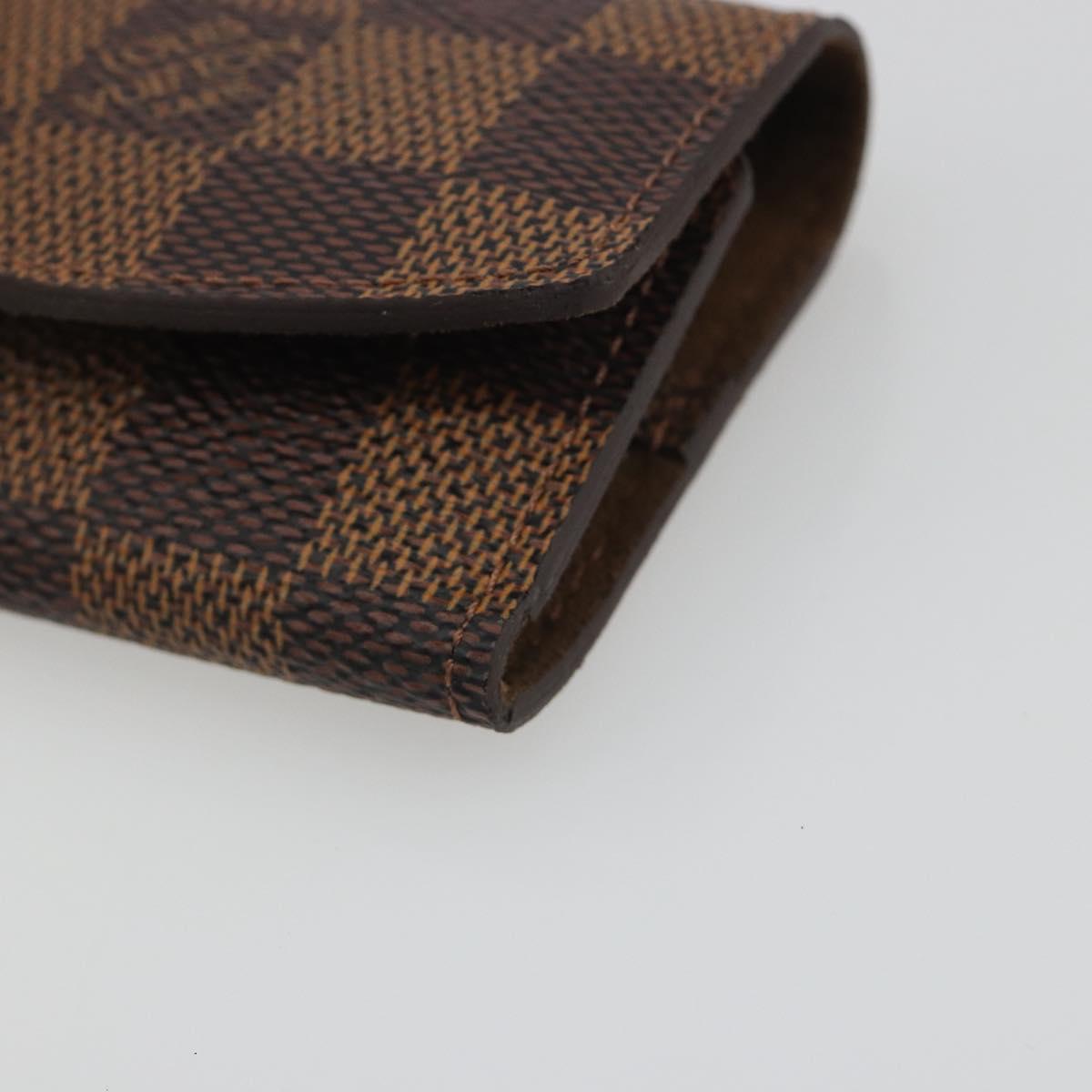 LOUIS VUITTON Damier Ebene Cuff Case LV Auth 195159