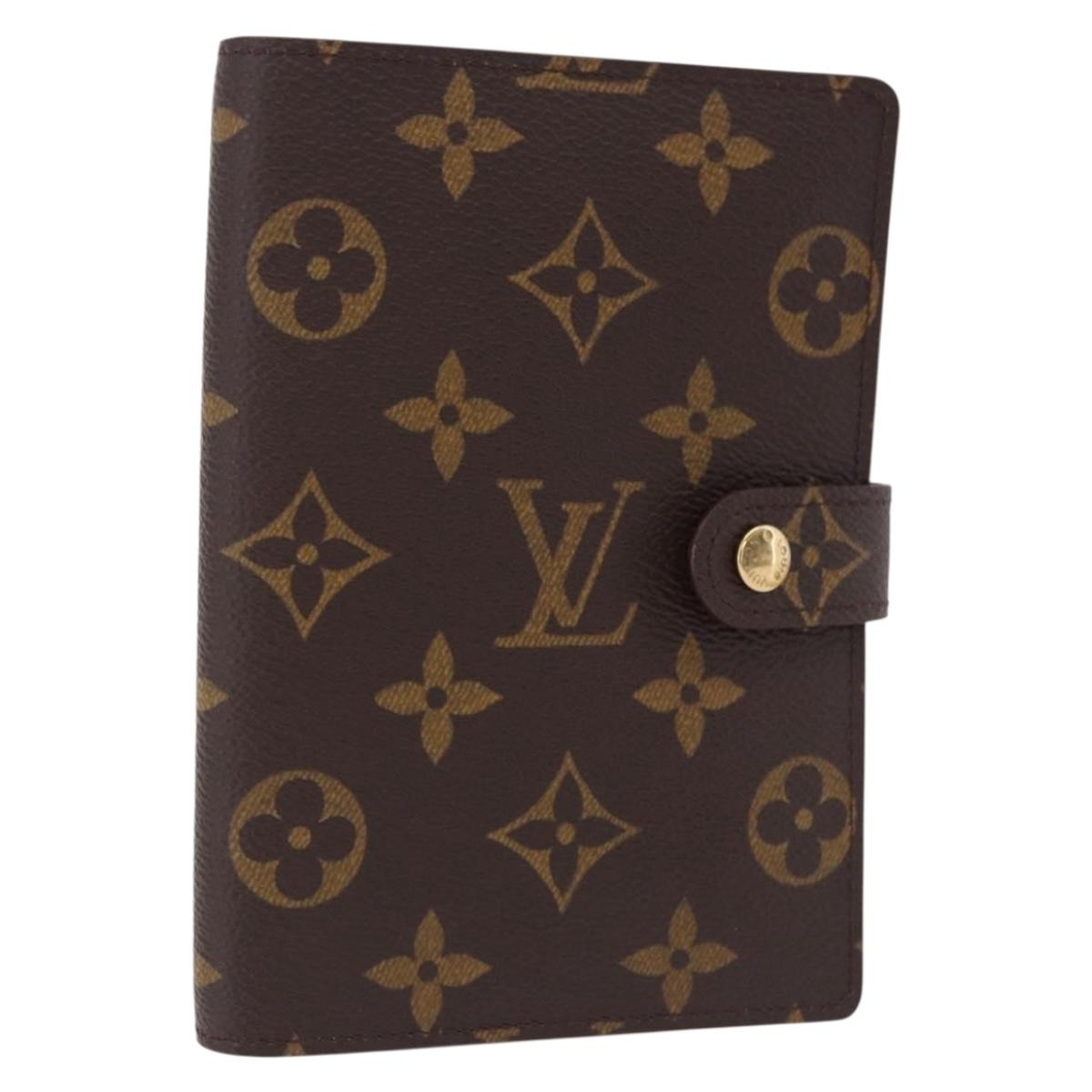 LOUIS VUITTON Monogram Agenda PM Day Planner Cover R20005 LV Auth 195160A