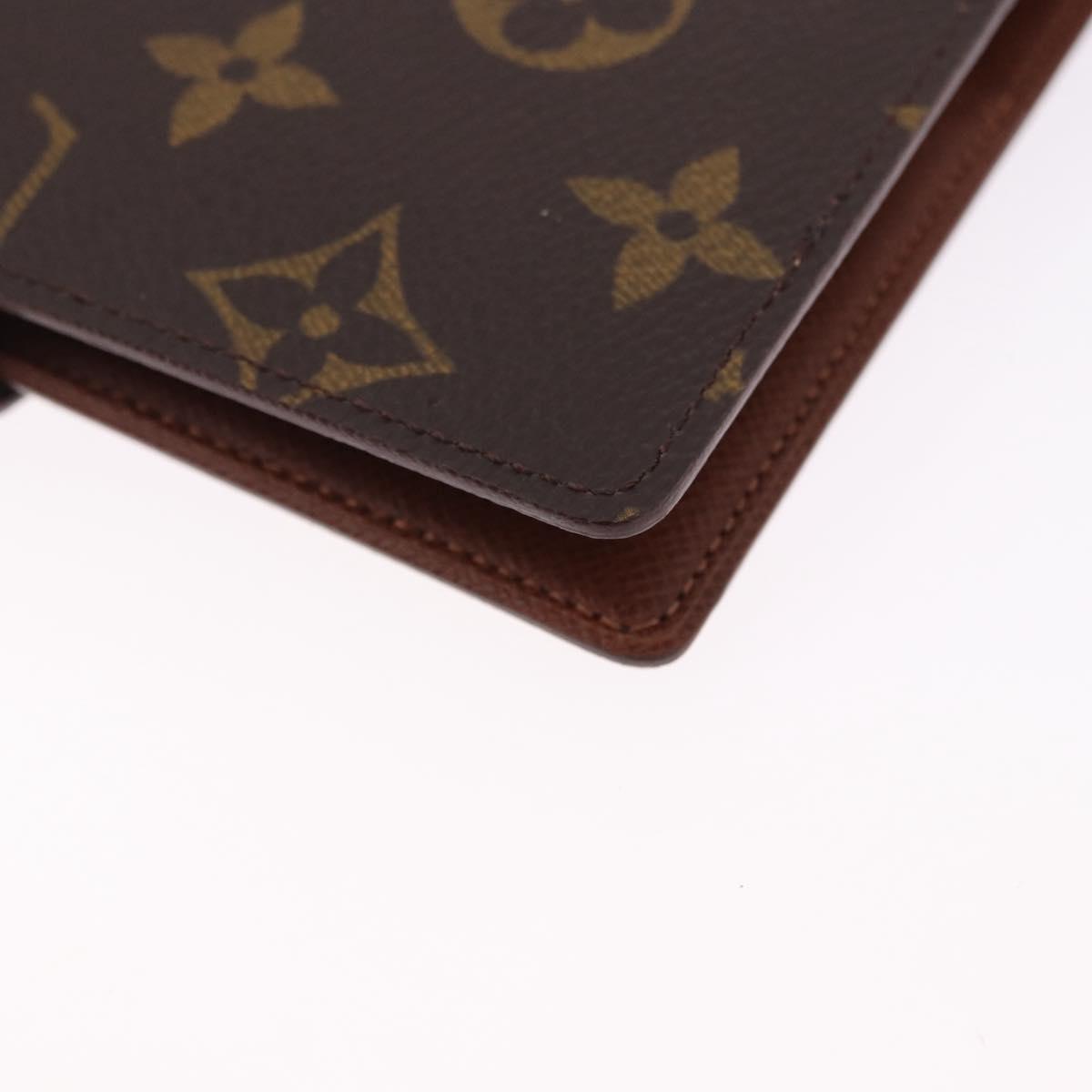 LOUIS VUITTON Monogram Agenda PM Day Planner Cover R20005 LV Auth 195160A