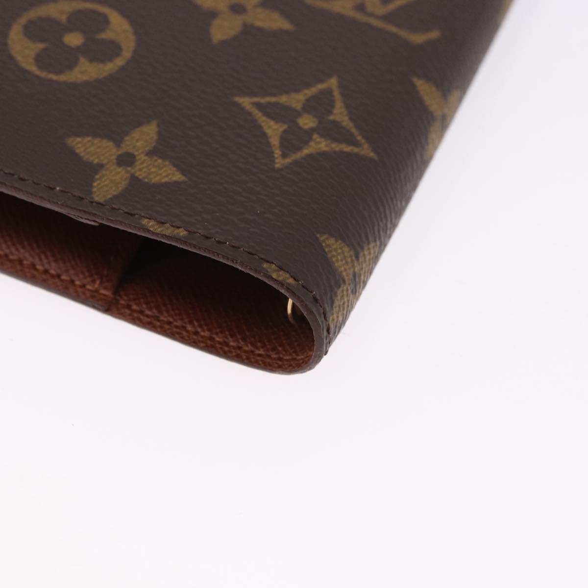 LOUIS VUITTON Monogram Agenda PM Day Planner Cover R20005 LV Auth 195160A