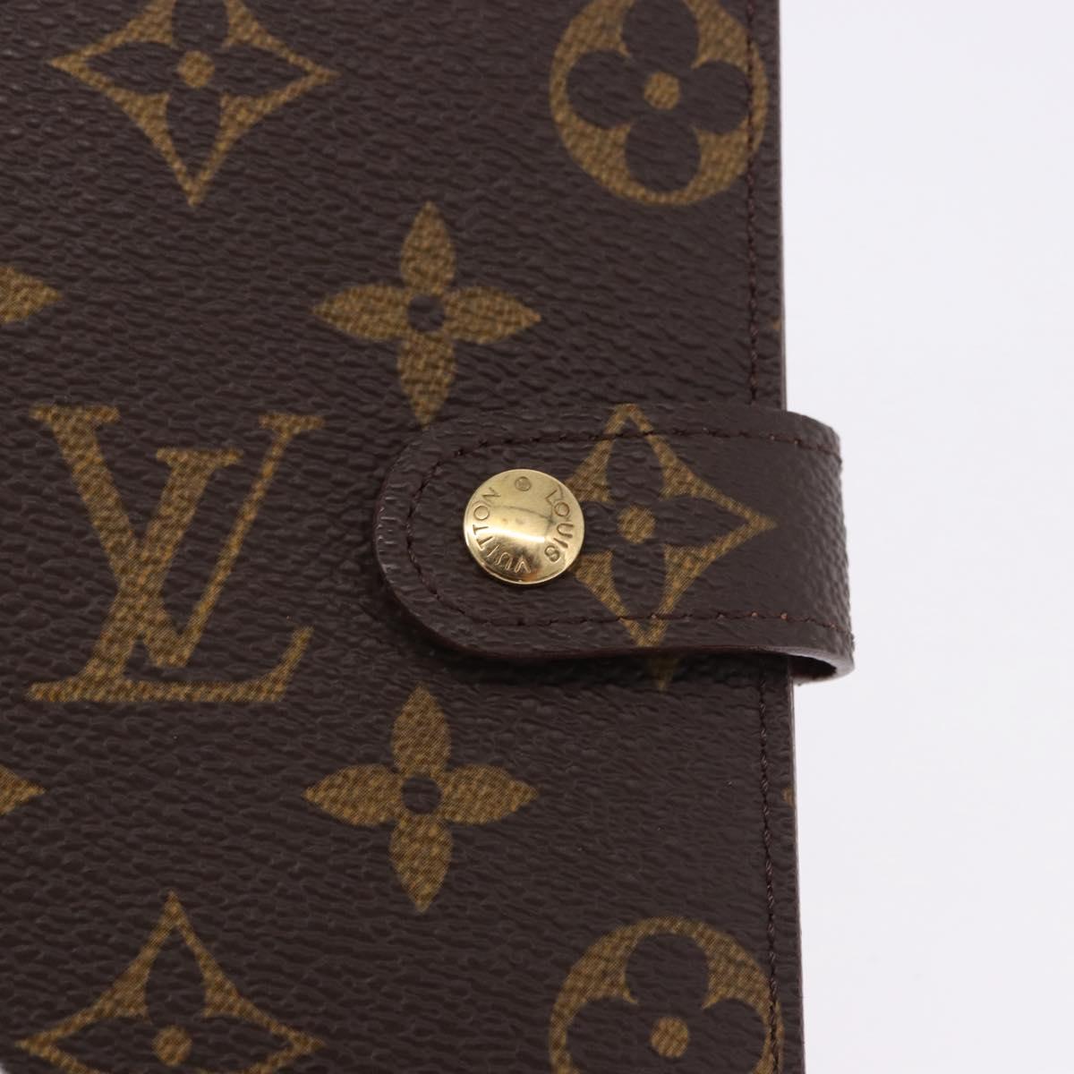 LOUIS VUITTON Monogram Agenda PM Day Planner Cover R20005 LV Auth 195160A
