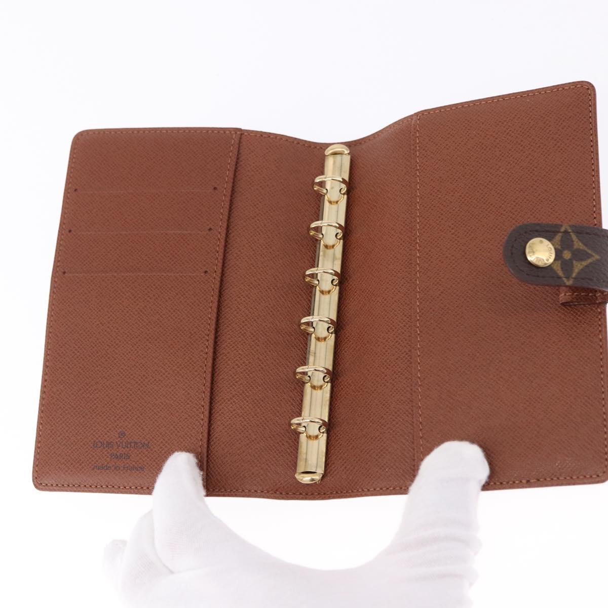 LOUIS VUITTON Monogram Agenda PM Day Planner Cover R20005 LV Auth 195160A