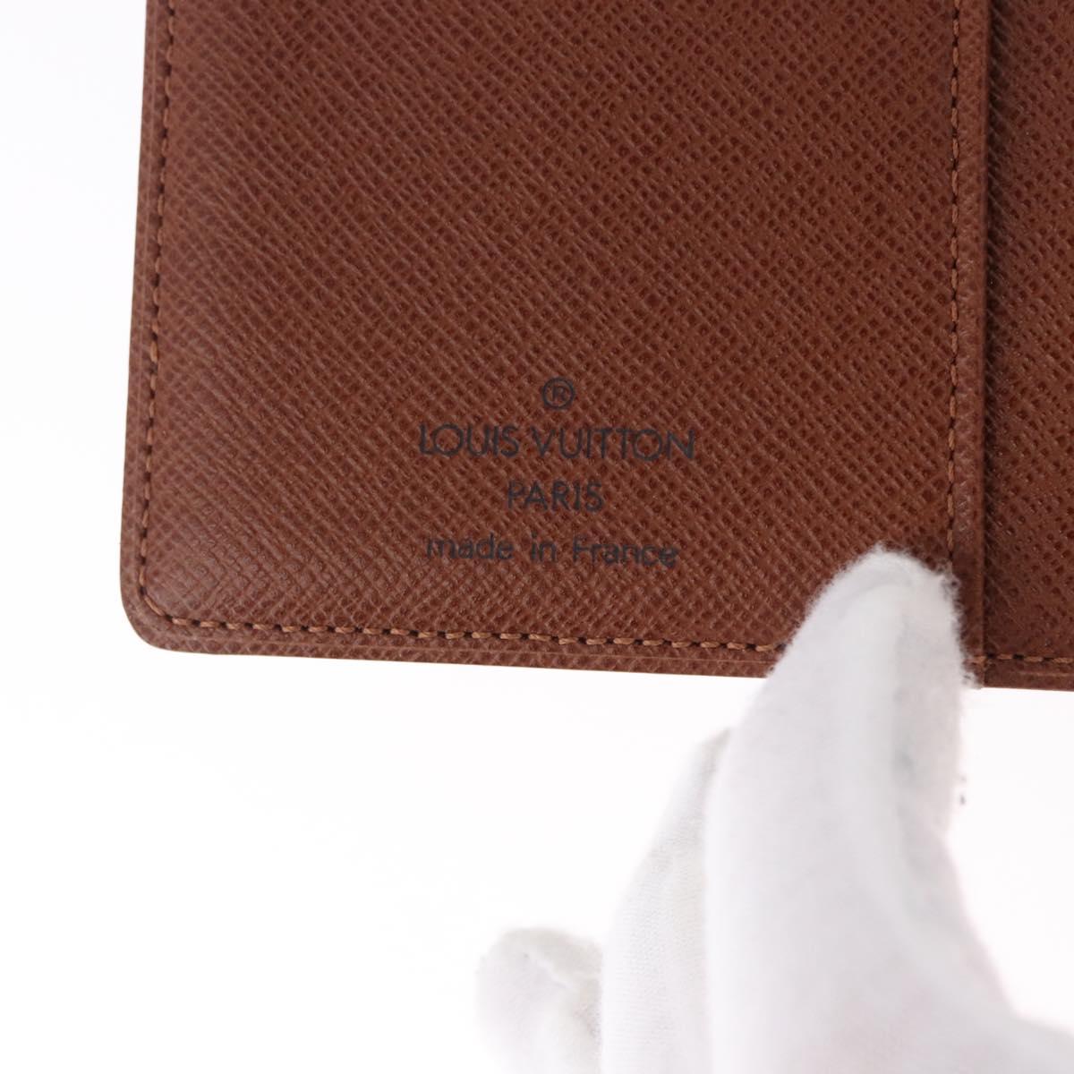 LOUIS VUITTON Monogram Agenda PM Day Planner Cover R20005 LV Auth 195160A