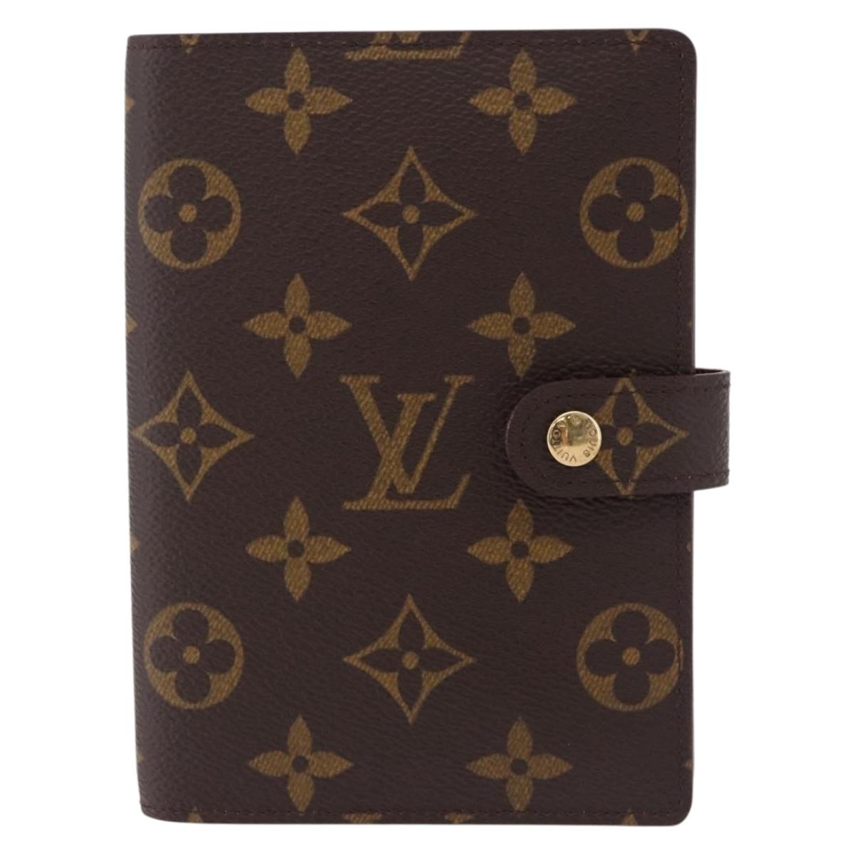 LOUIS VUITTON Monogram Agenda PM Day Planner Cover R20005 LV Auth 195160A