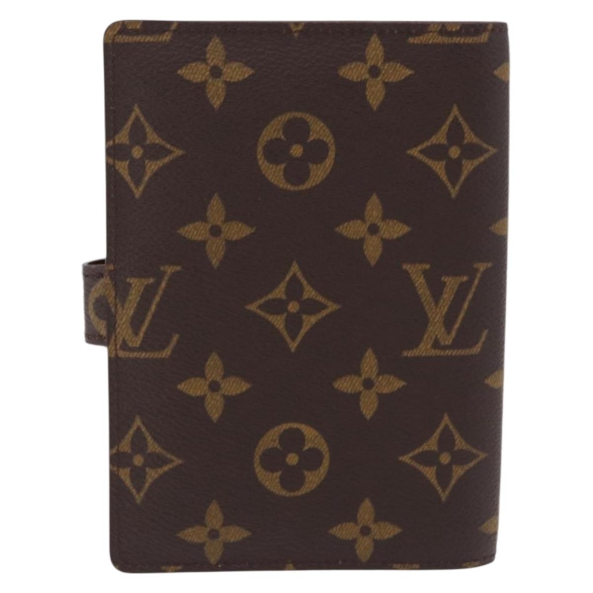 LOUIS VUITTON Monogram Agenda PM Day Planner Cover R20005 LV Auth 195160A