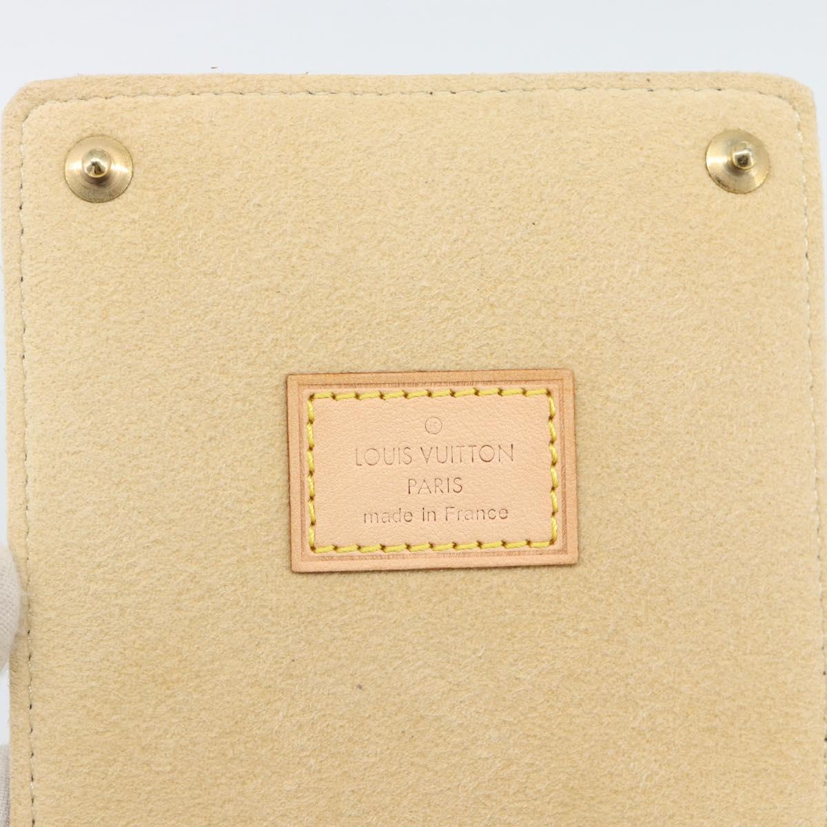 LOUIS VUITTON Monogram Jewelry Case Jewelry Box LV Auth 195161