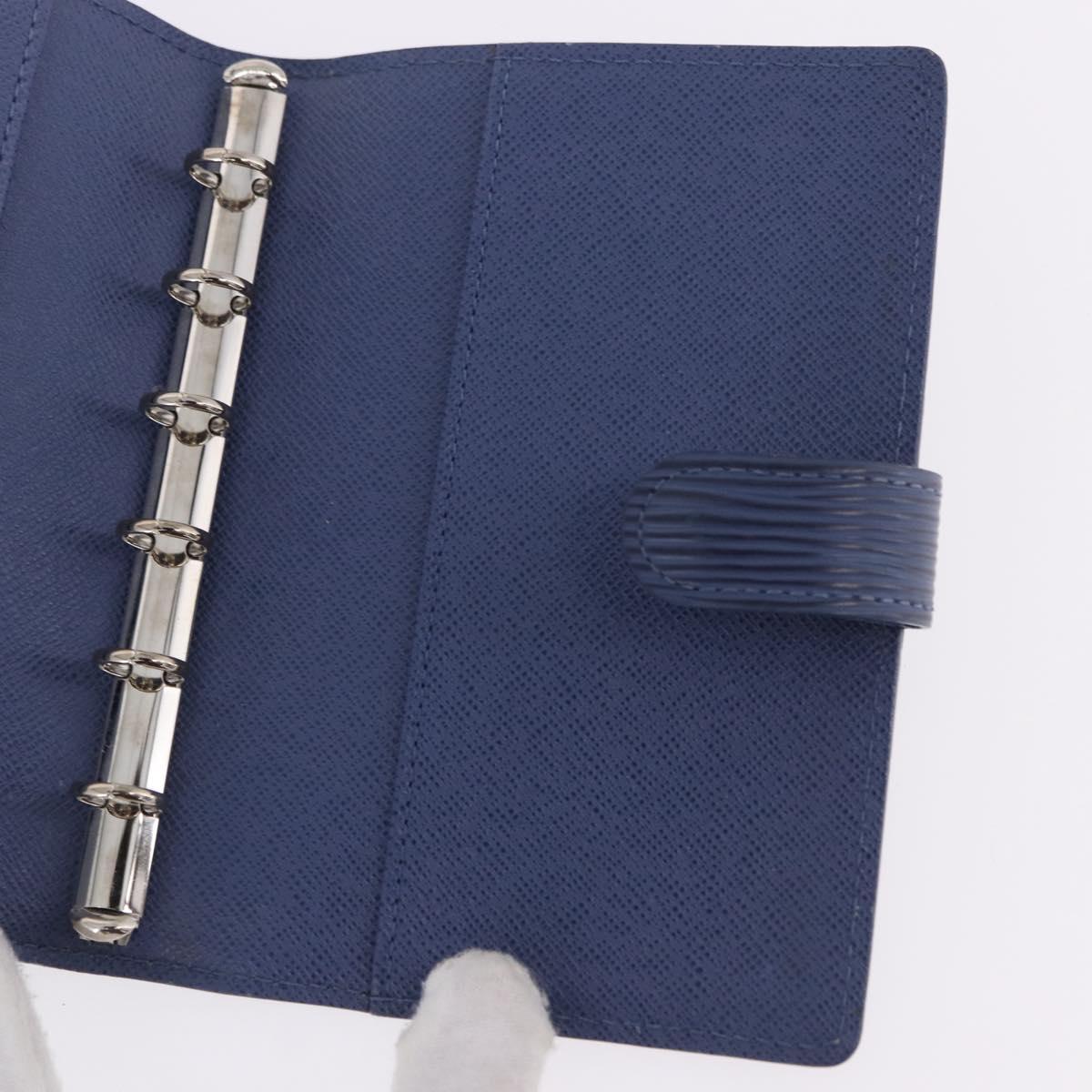 LOUIS VUITTON Epi Agenda PM Day Planner Cover Blue LV Auth 195162V