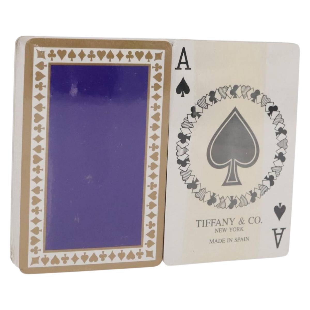 TIFFANY&Co. Playing Cards 2 Set Blue Red Auth 195165A