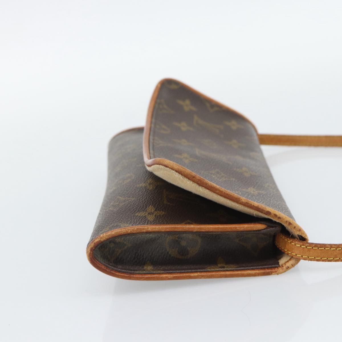 LOUIS VUITTON Monogram Pochette Twin GM Shoulder Bag M51852 LV Auth 195167
