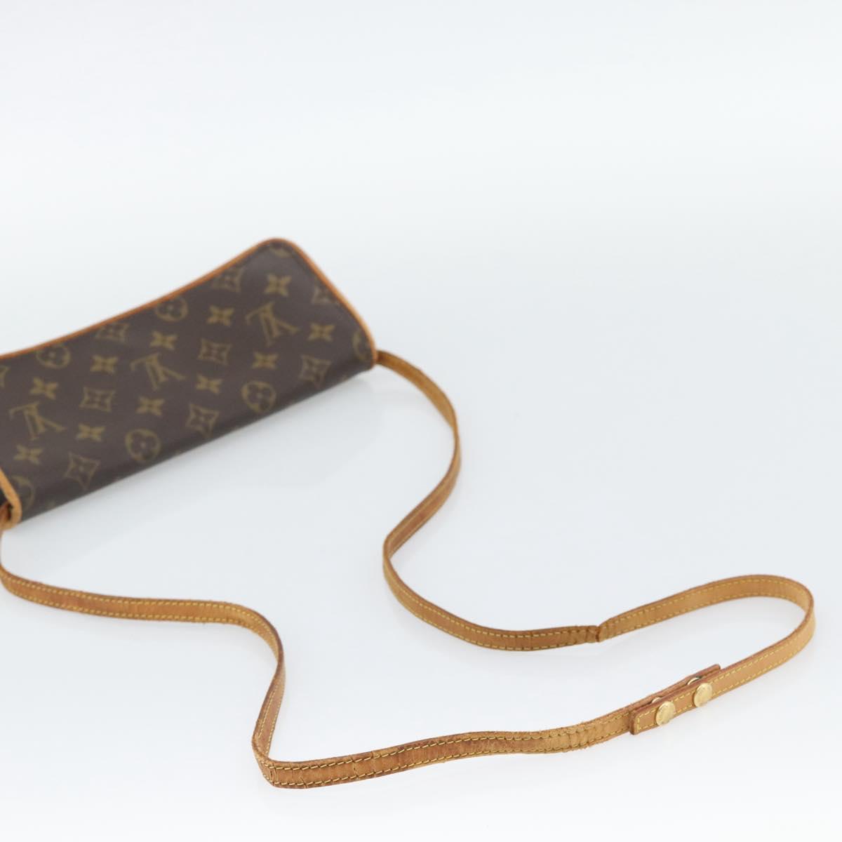 LOUIS VUITTON Monogram Pochette Twin GM Shoulder Bag M51852 LV Auth 195167