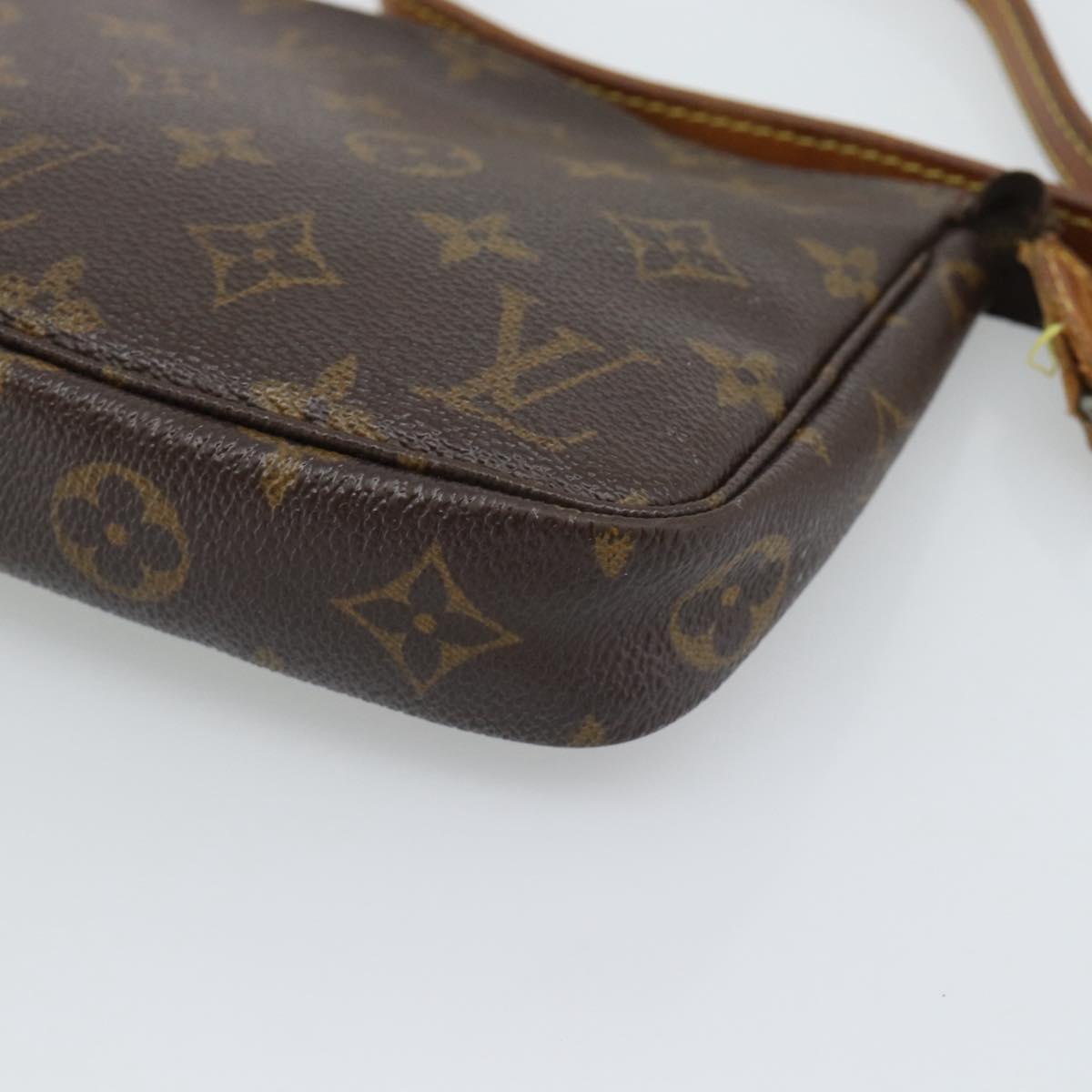 LOUIS VUITTON Monogram Pochette Accessoires Pouch M51980 LV Auth 195168