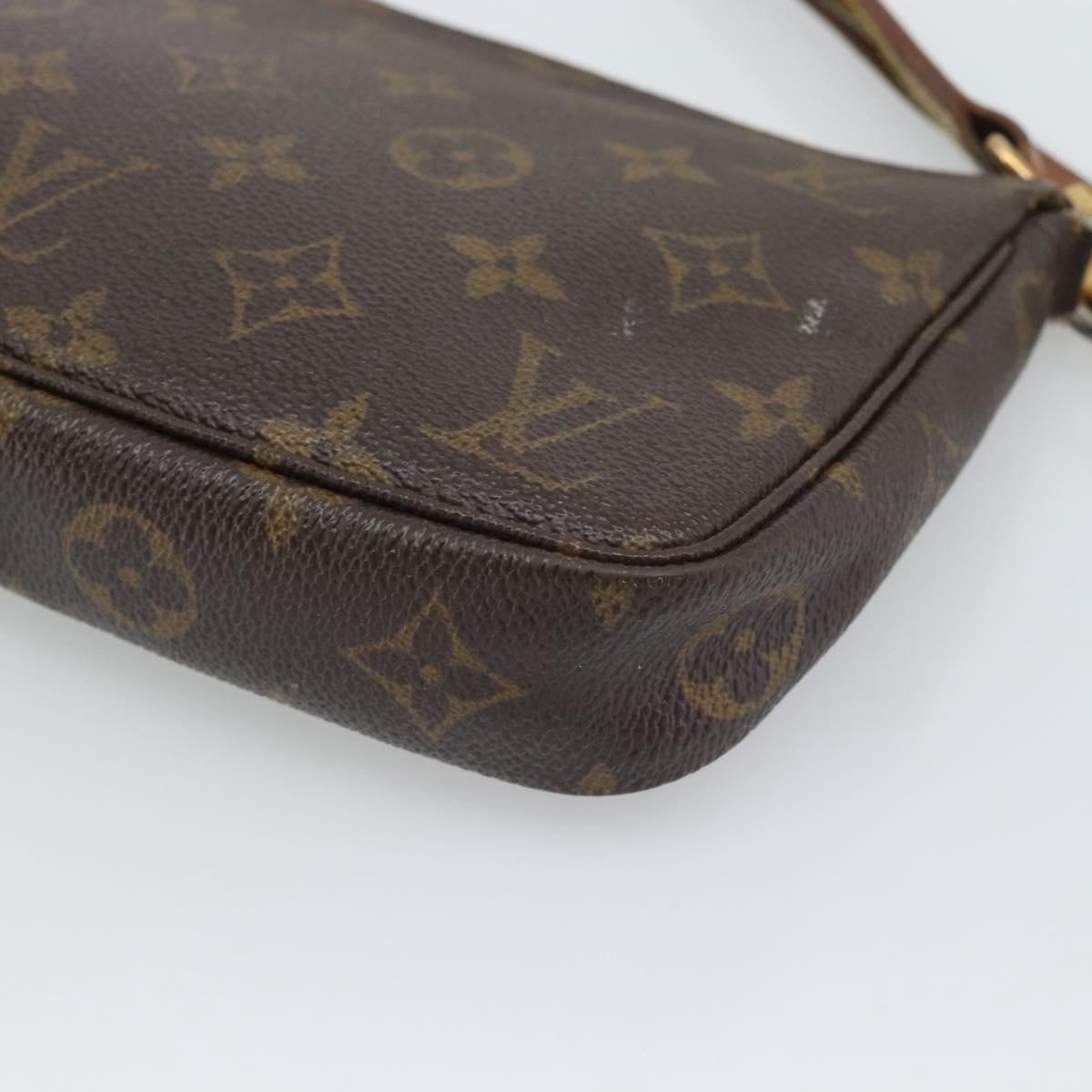 LOUIS VUITTON Monogram Pochette Accessoires Pouch M51980 LV Auth 195168
