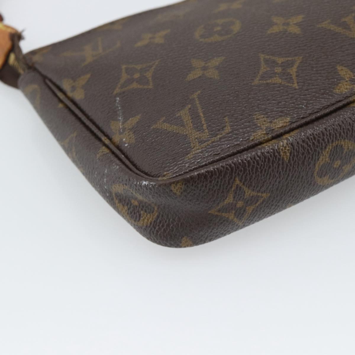LOUIS VUITTON Monogram Pochette Accessoires Pouch M51980 LV Auth 195168
