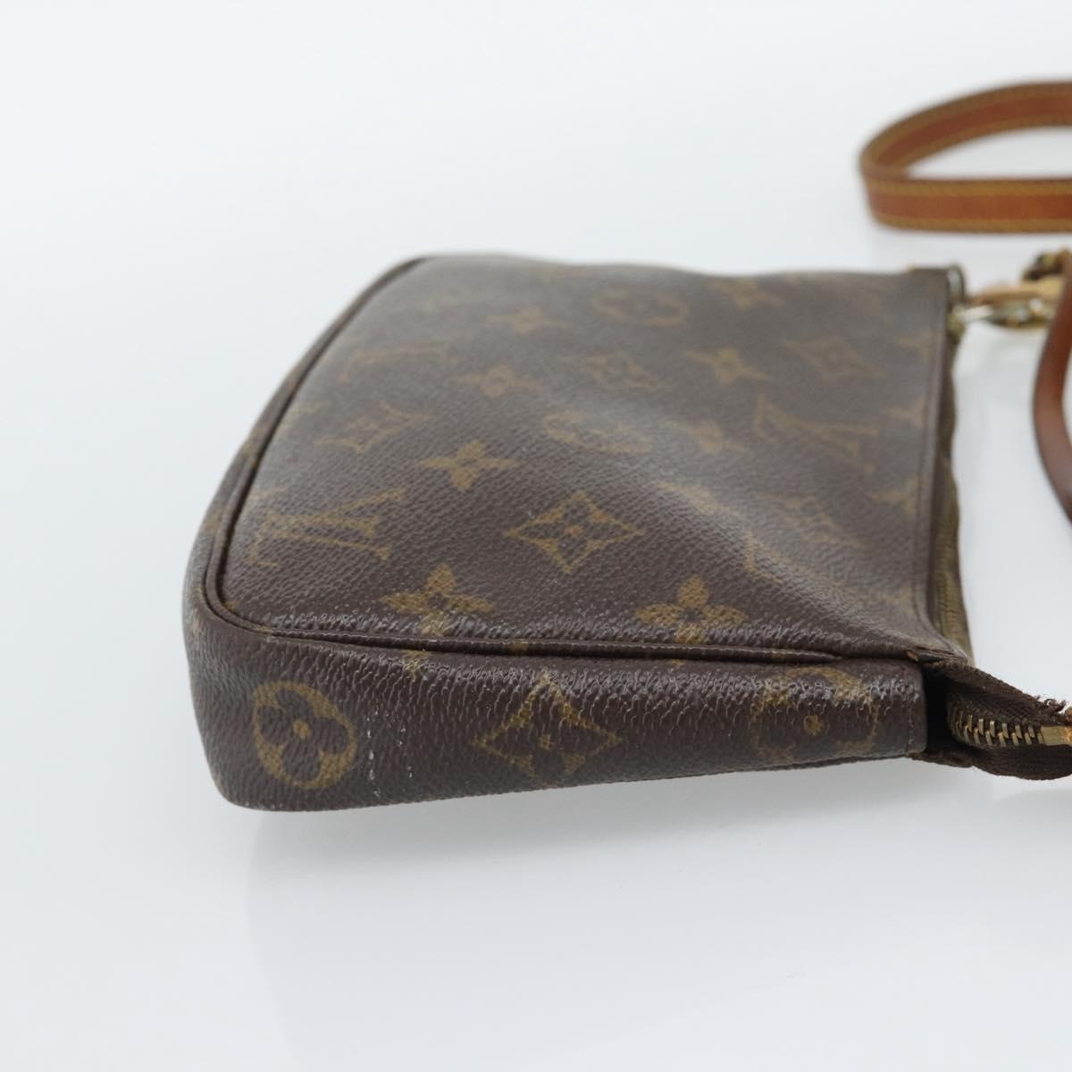 LOUIS VUITTON Monogram Pochette Accessoires Pouch M51980 LV Auth 195168