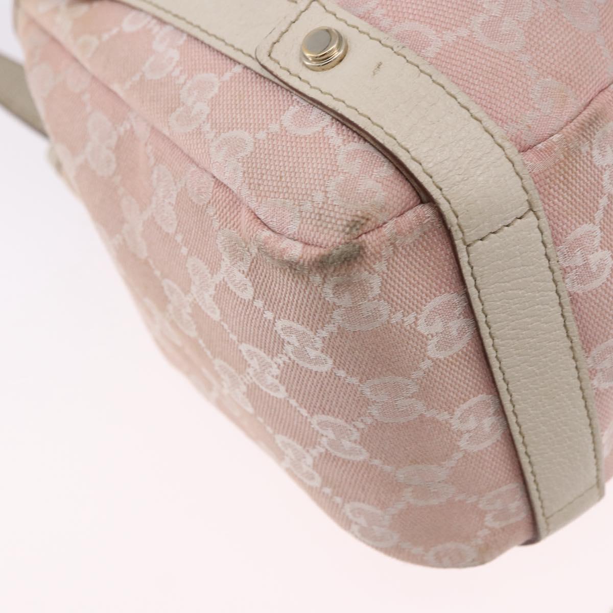 GUCCI GG Canvas Tote Bag Pink Gold 130736 Auth 195171