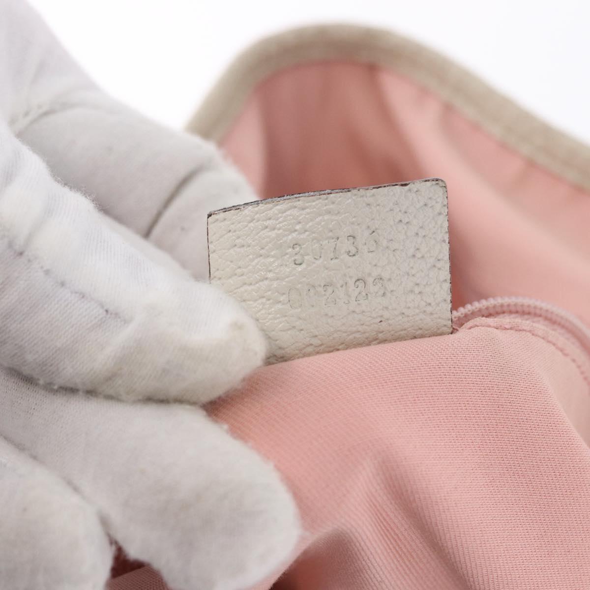 GUCCI GG Canvas Tote Bag Pink Gold 130736 Auth 195171