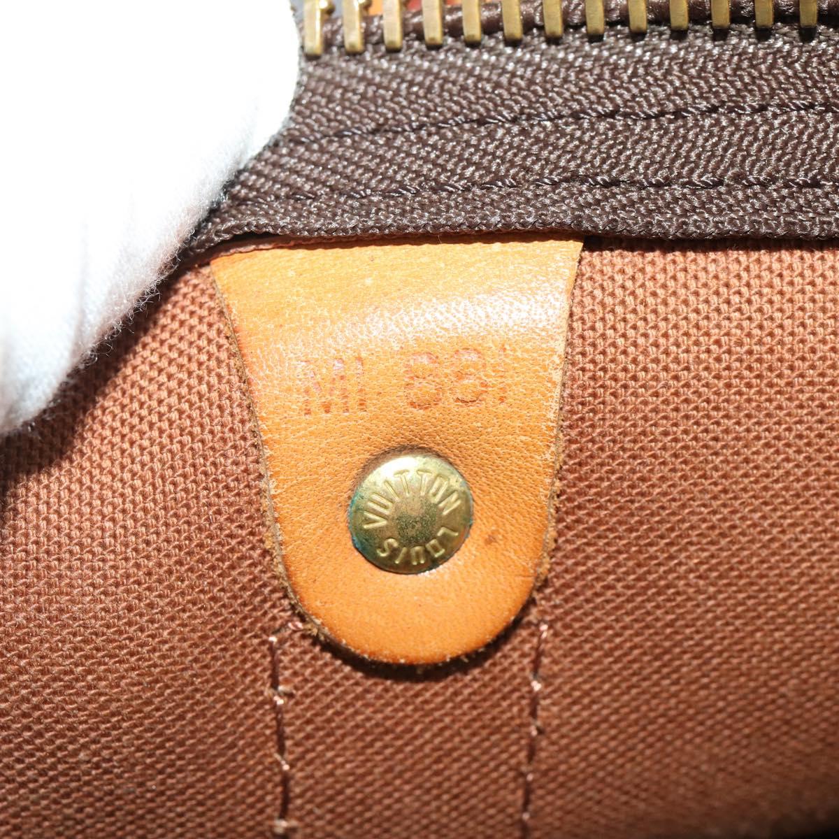 LOUIS VUITTON Monogram Keepall 55 Boston Bag M41424 LV Auth 195172