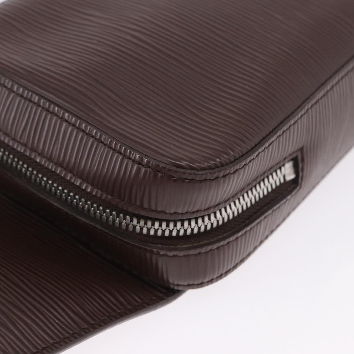 LOUIS VUITTON Epi Geronimos Body Bag SPO Brown LV Auth 195176V
