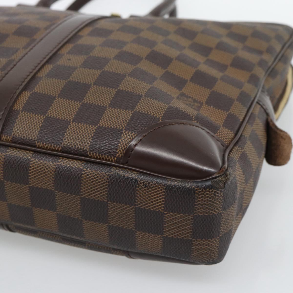 LOUIS VUITTON Damier Grafitte Porte Documents Voyage Bag N41125 LV Auth 195178