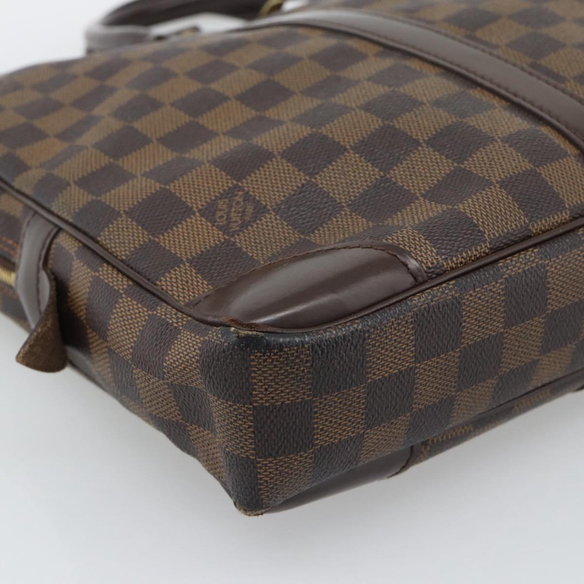LOUIS VUITTON Damier Grafitte Porte Documents Voyage Bag N41125 LV Auth 195178