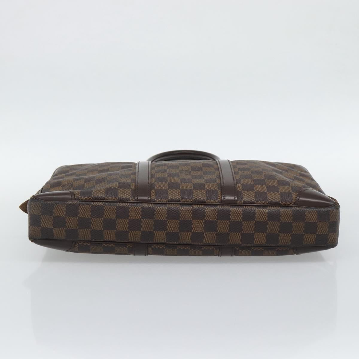 LOUIS VUITTON Damier Grafitte Porte Documents Voyage Bag N41125 LV Auth 195178