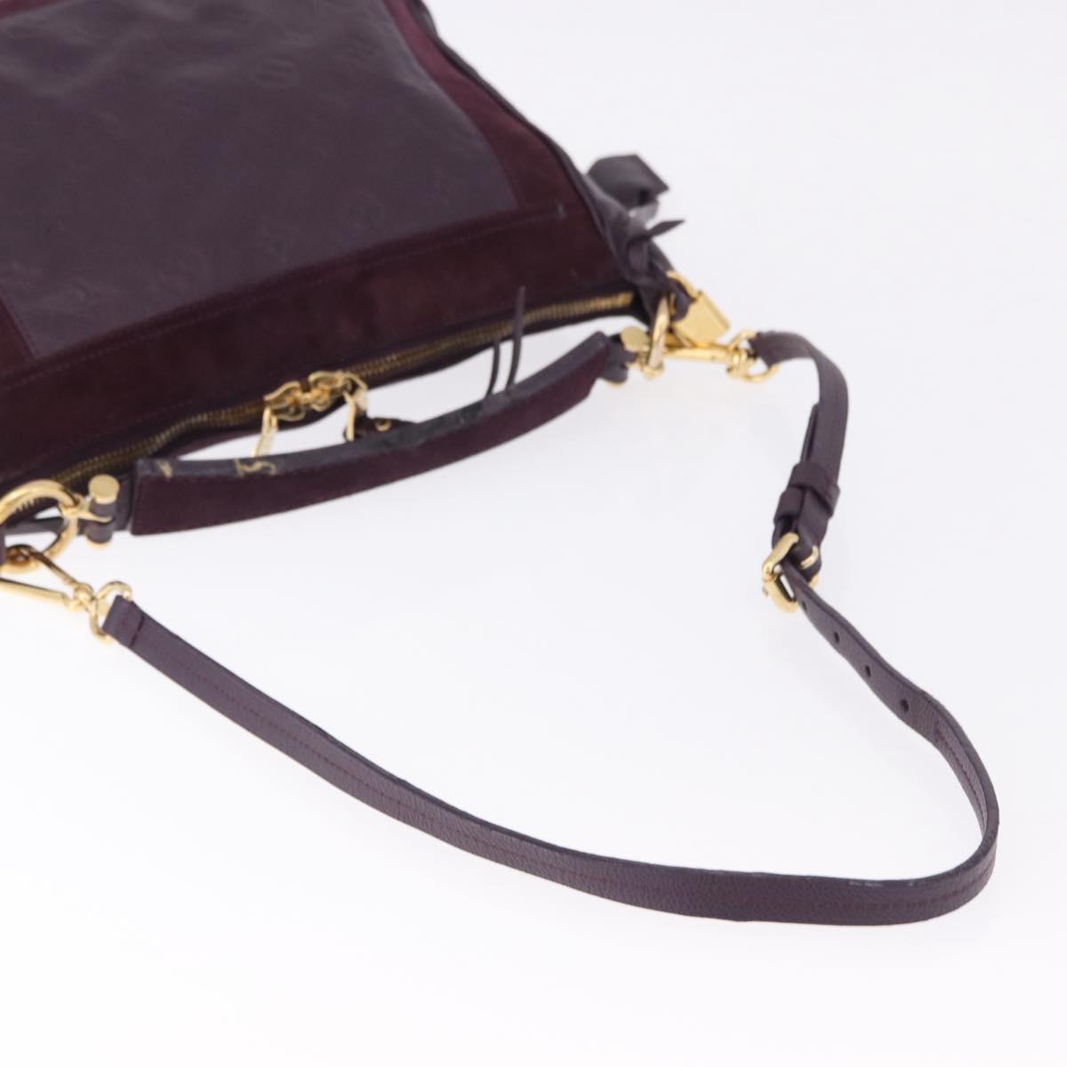 LOUIS VUITTON Monogram Empreinte Audacieuse PM Bag 2way Orb M40583 Auth 195179
