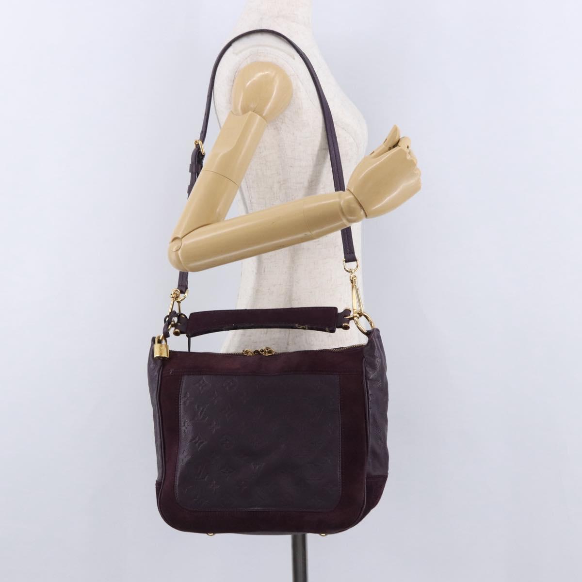 LOUIS VUITTON Monogram Empreinte Audacieuse PM Bag 2way Orb M40583 Auth 195179
