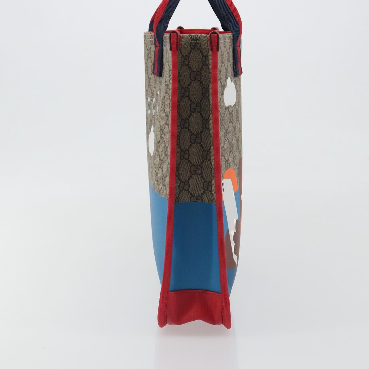 GUCCI GG Supreme Children's Tote Bag PVC Beige 605831 Auth 195180M