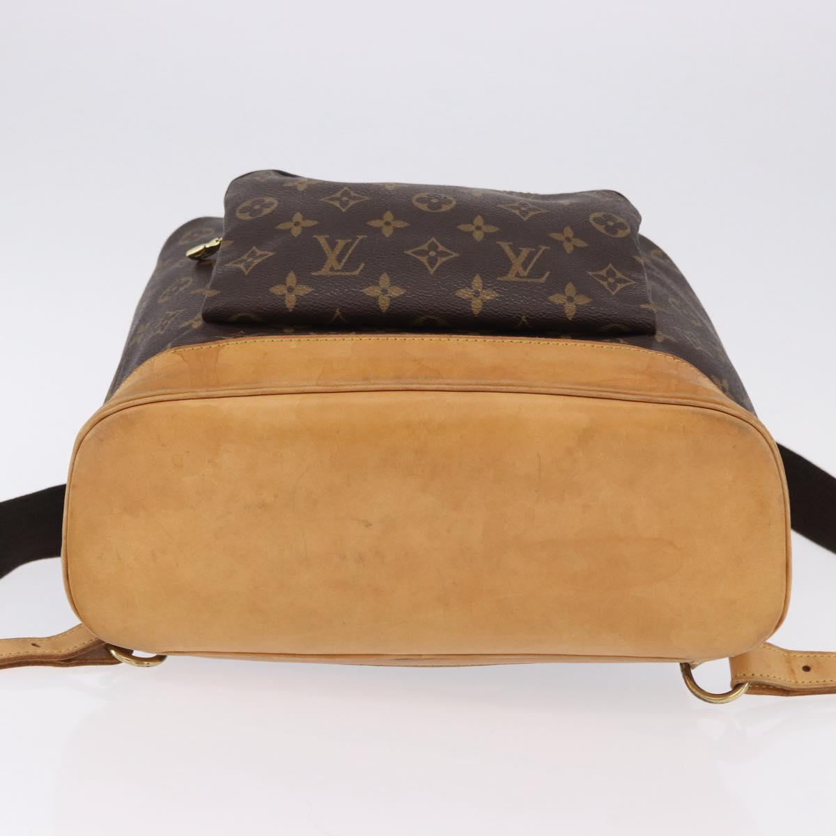 LOUIS VUITTON Monogram Montsouris GM Backpack M51135 LV Auth 195187