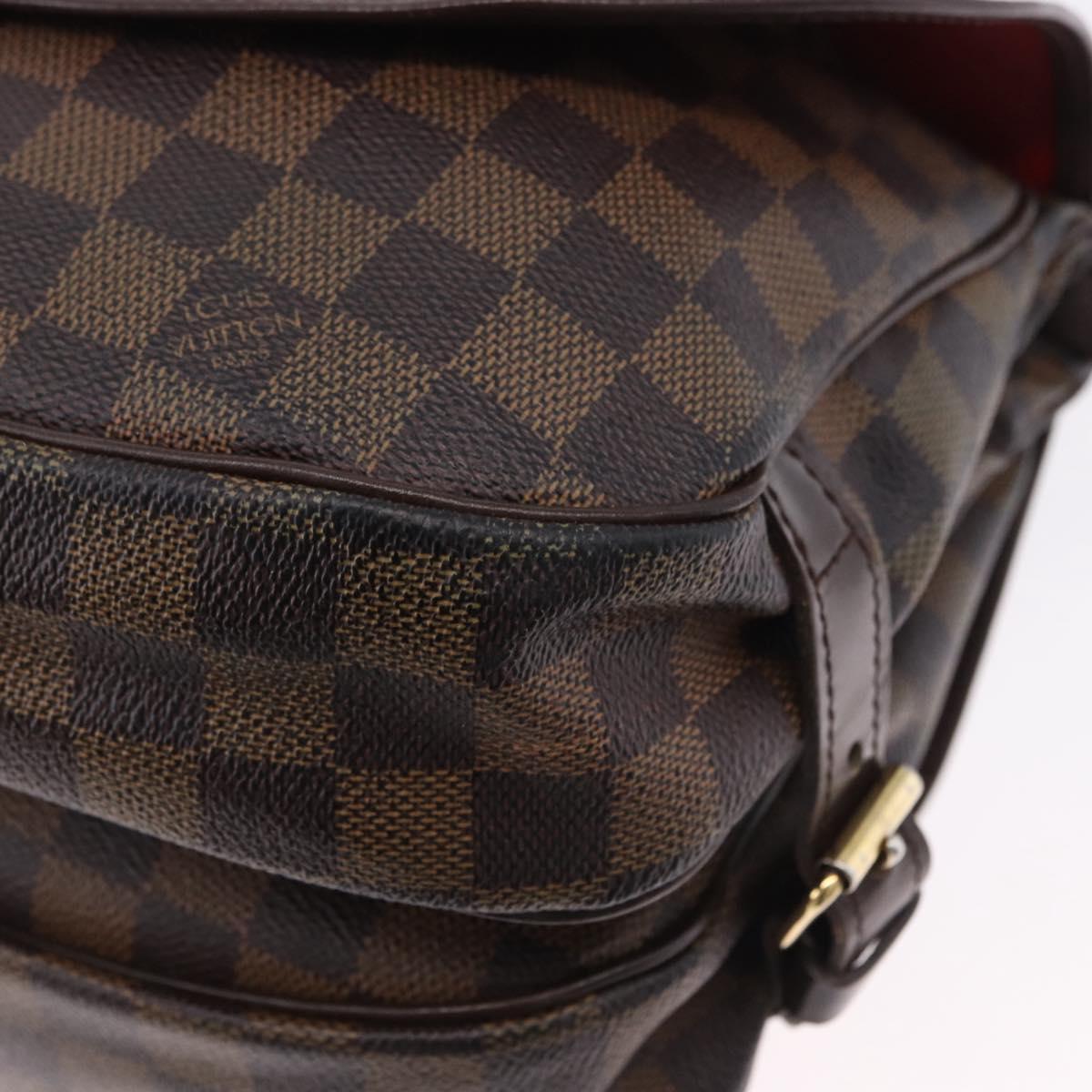 LOUIS VUITTON Damier Ebene Saumur 30 Shoulder Bag SPO N48081 LV Auth 195188