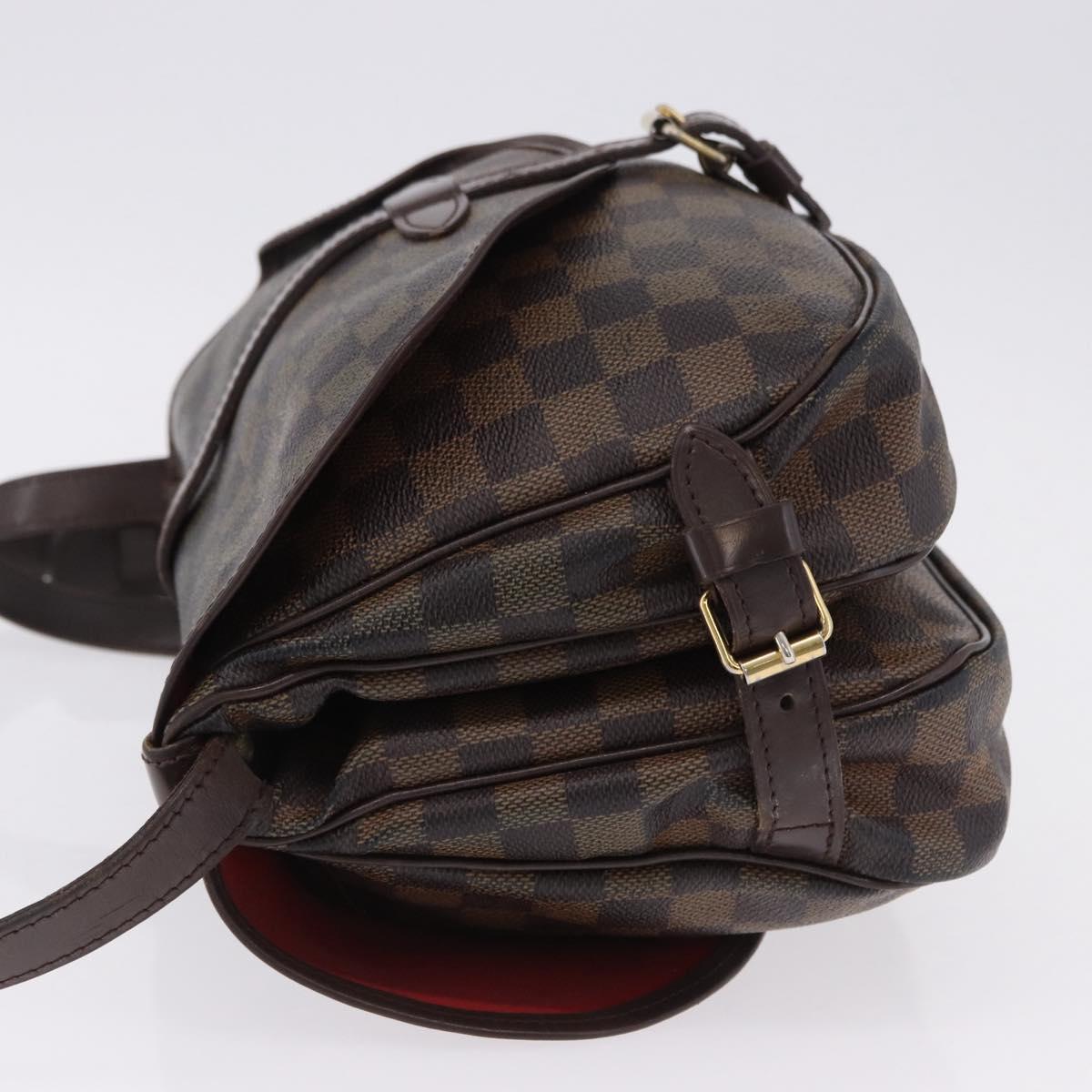 LOUIS VUITTON Damier Ebene Saumur 30 Shoulder Bag SPO N48081 LV Auth 195188